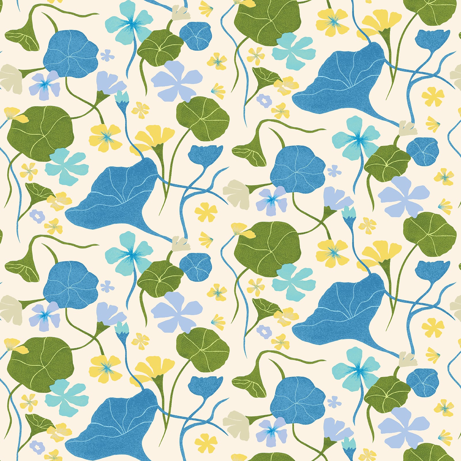 Elana Gabrielle Nasturtiums Floral Peel & Stick Wallpaper