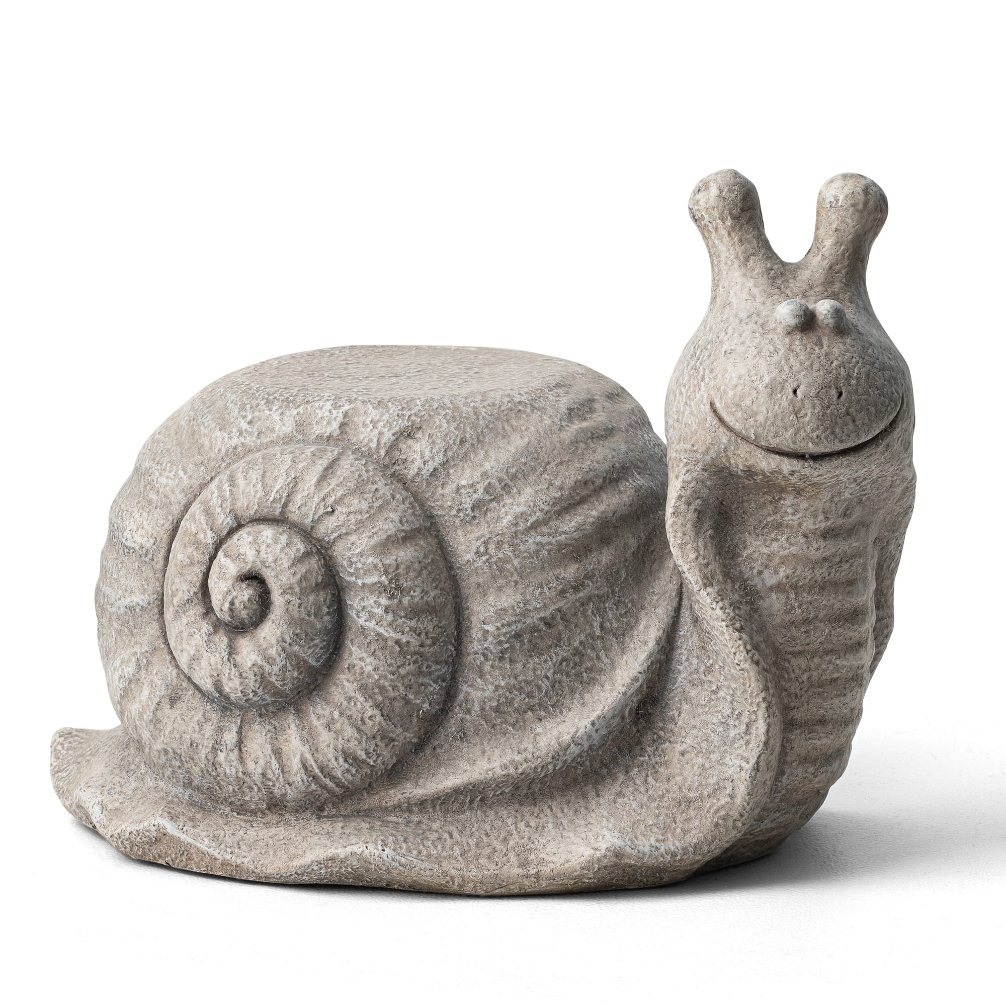 Glitzhome&#xAE; 16.25&#x22; Snail Garden Statue Planter Stand