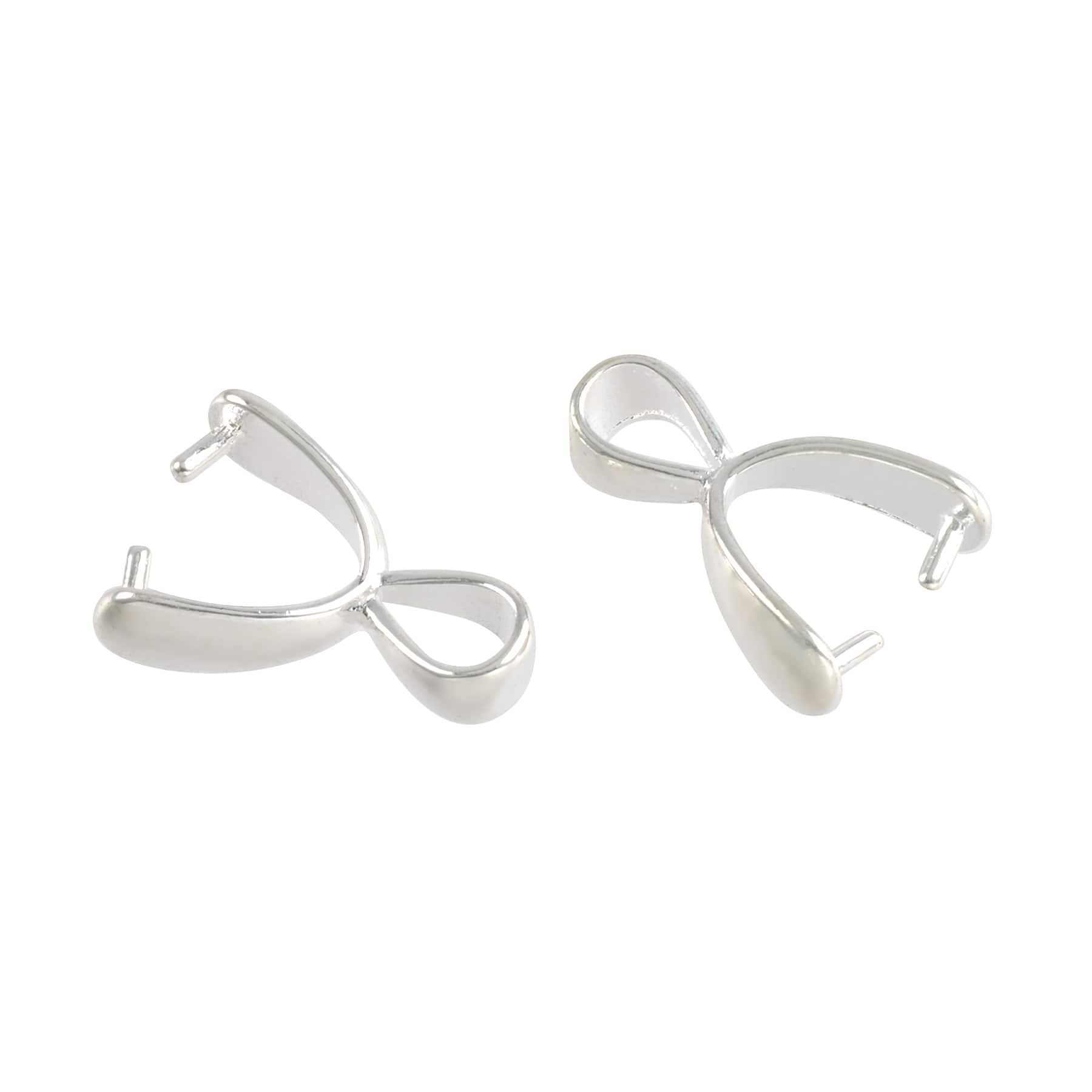 15mm Simple Pinch Bails, 4ct. by Bead Landing™