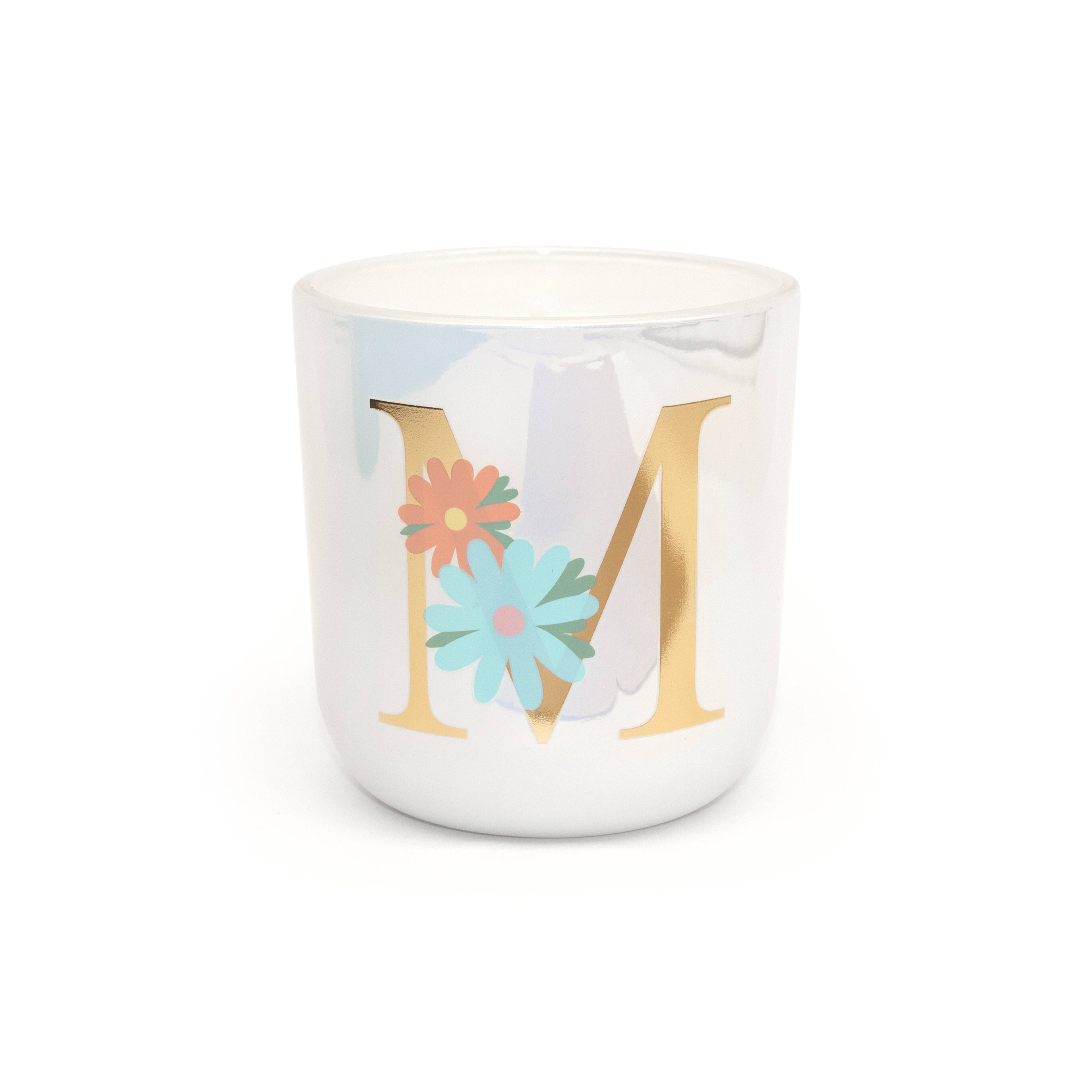Assorted 10oz. Gold Monogram Citrus Sunrise Scented Jar Candle, Set 1 by Ashland&#xAE;
