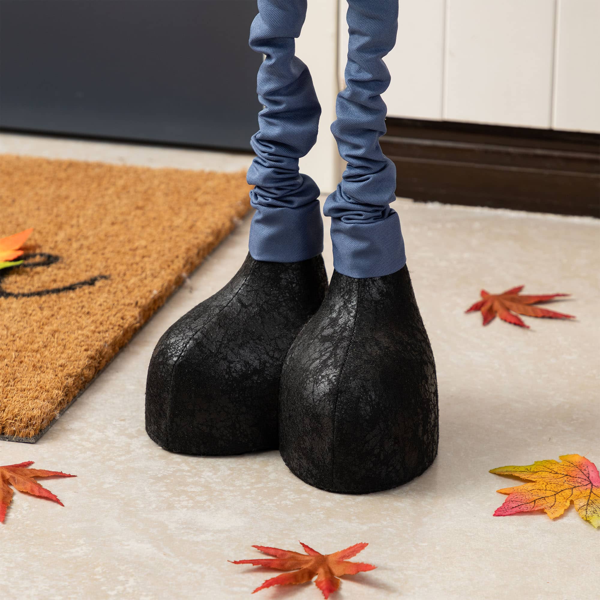 Glitzhome&#xAE; Fall Fabric Scarecrow Porch Decor With Telescoping Legs