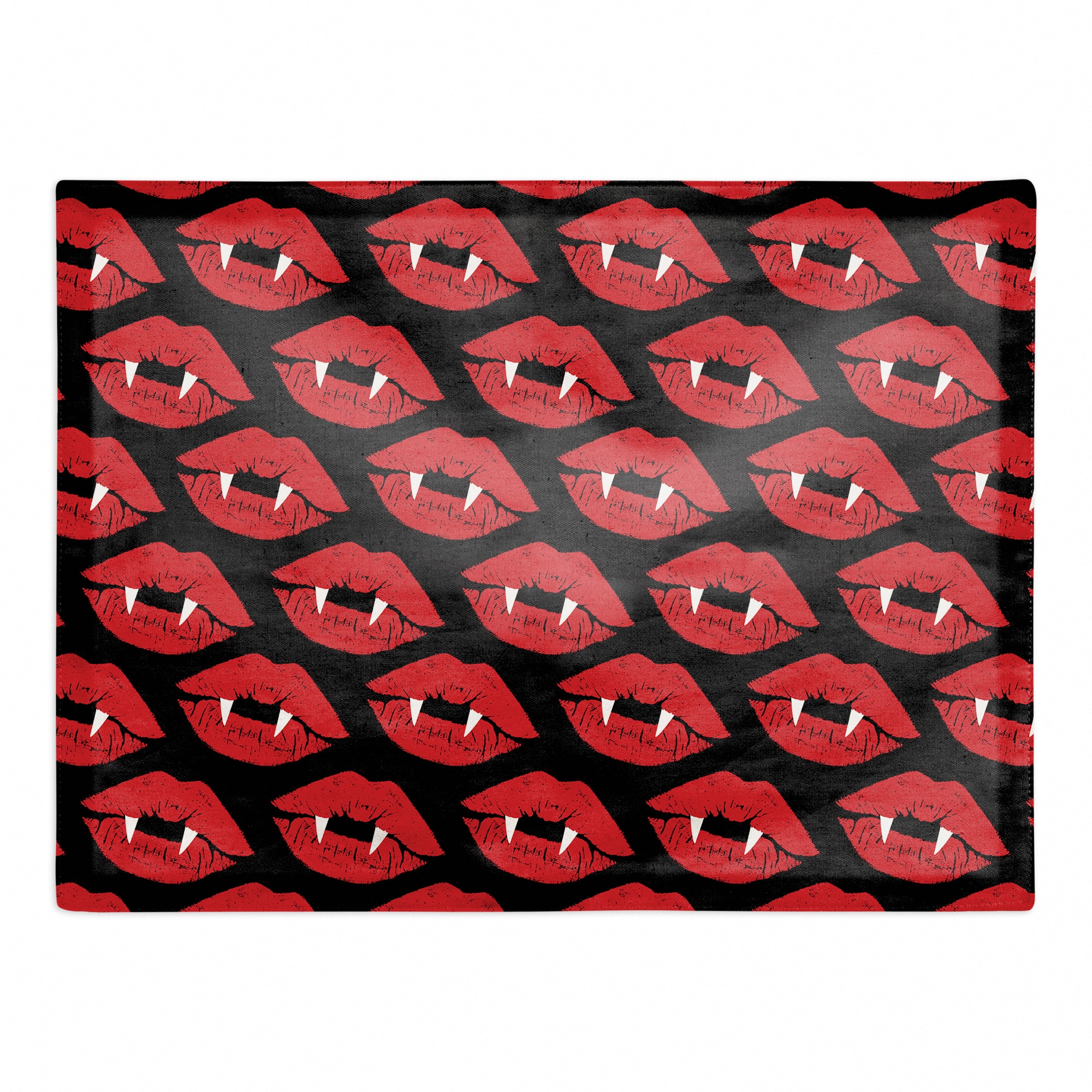 Vampire Lips Polyester Twill Placemat