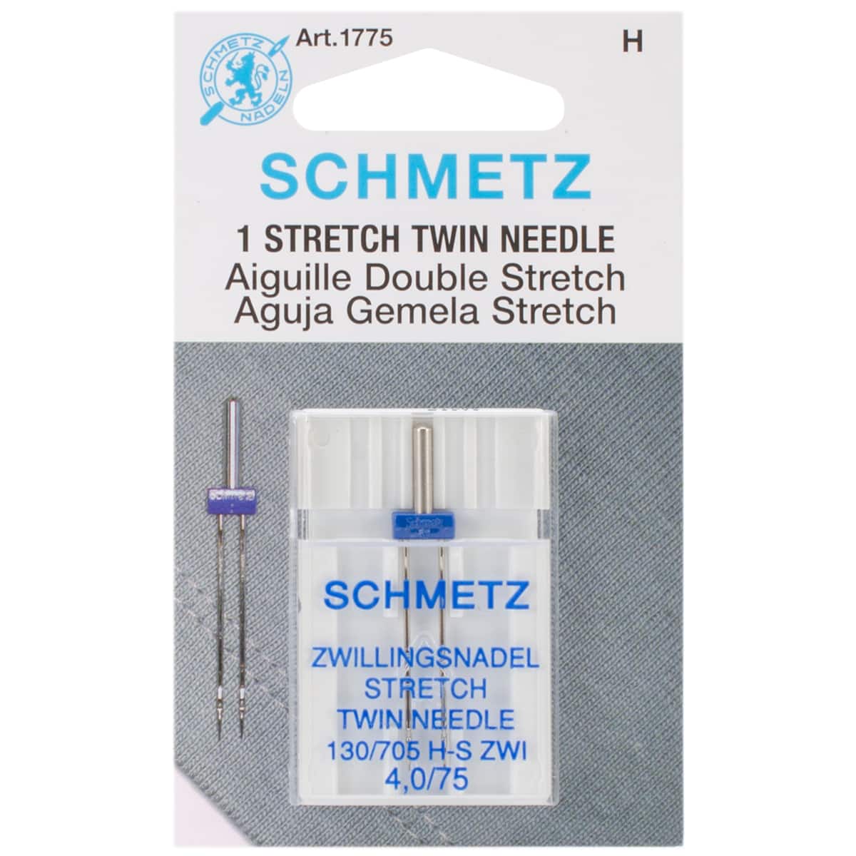 SCHMETZ Stretch Twin Machine Needle, 4.0/75