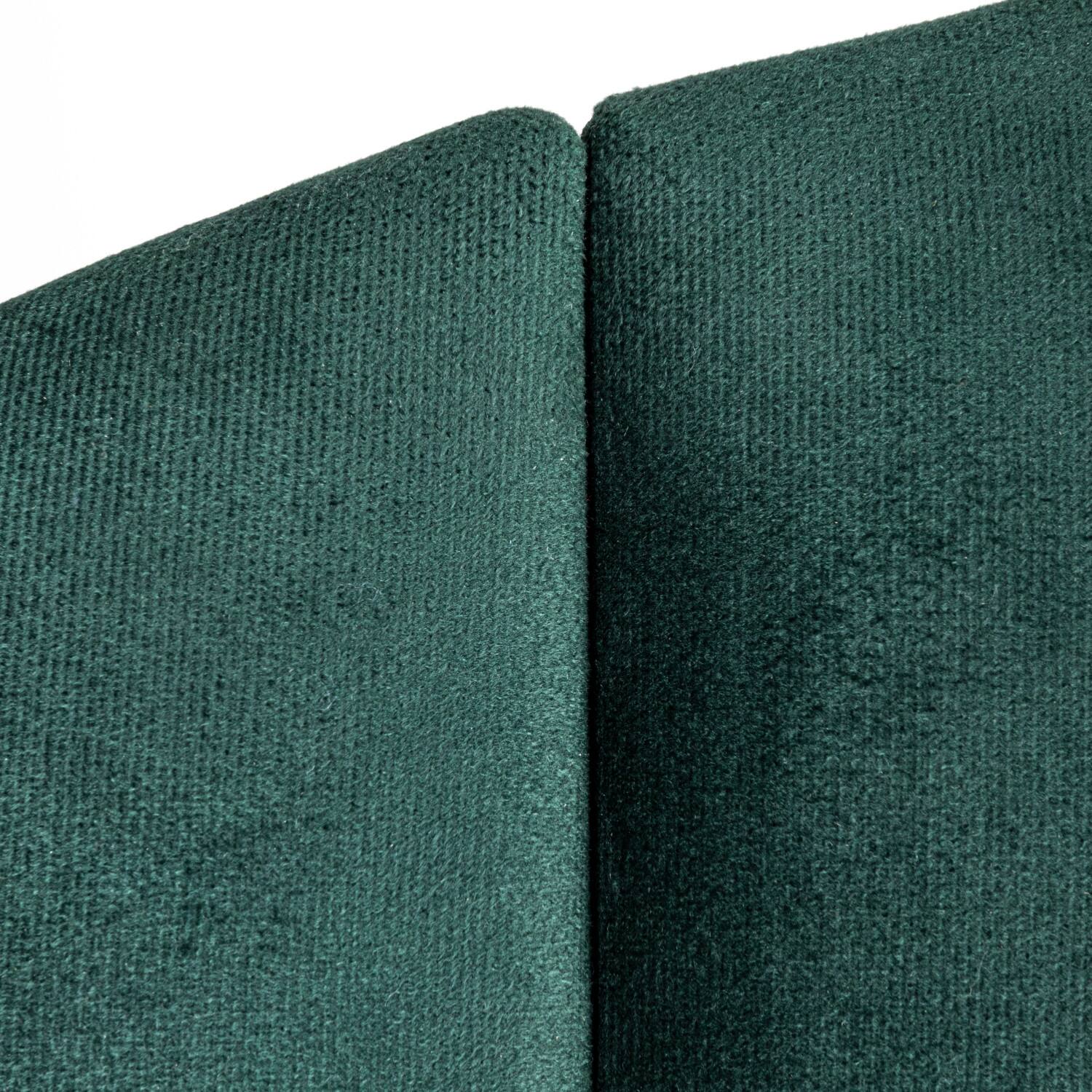 NoSom 5ft. Queen Sized Emerald Green Upholstered Velvet Panel Arched Headboard