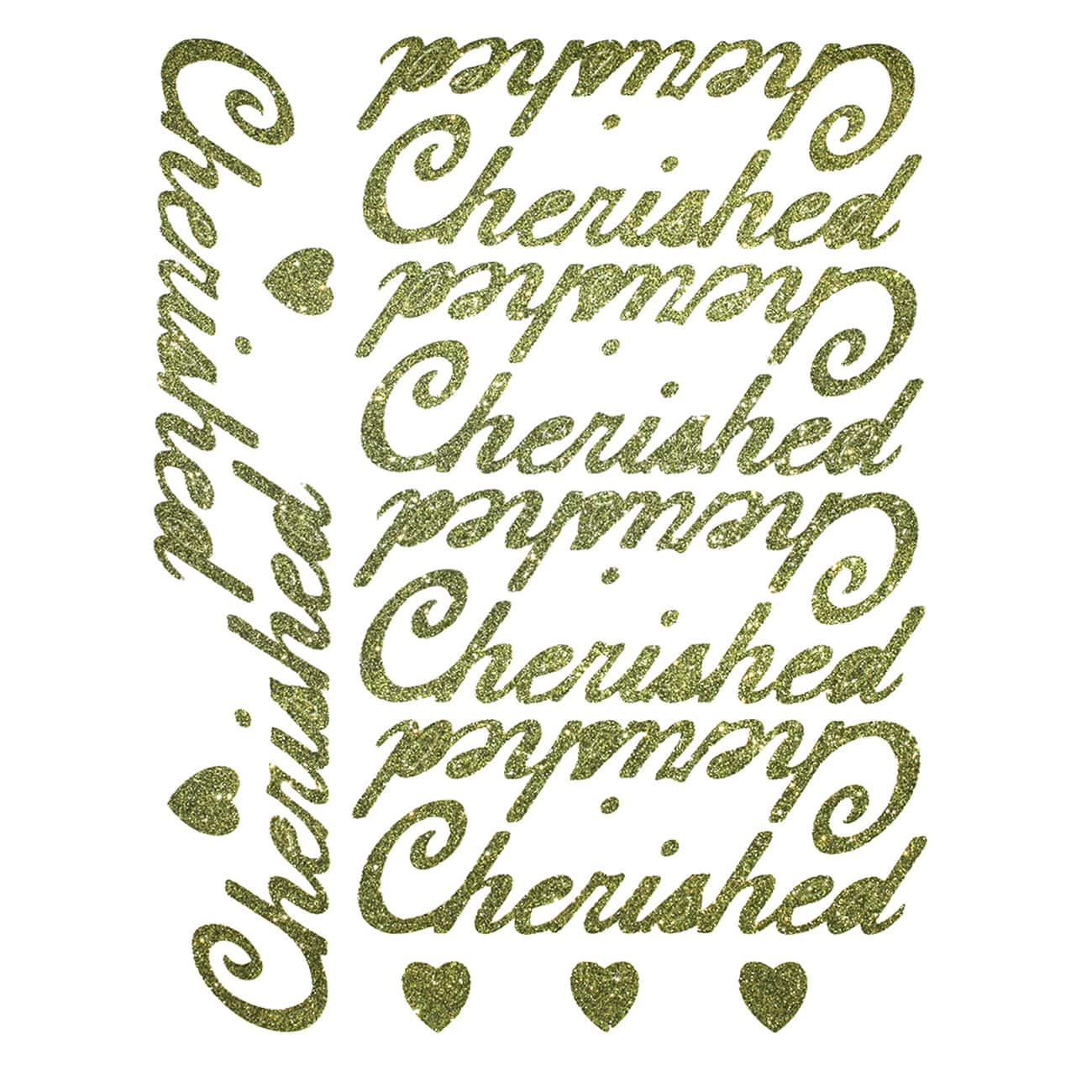 JAM Paper Cherished Gold Standard Script Stickers