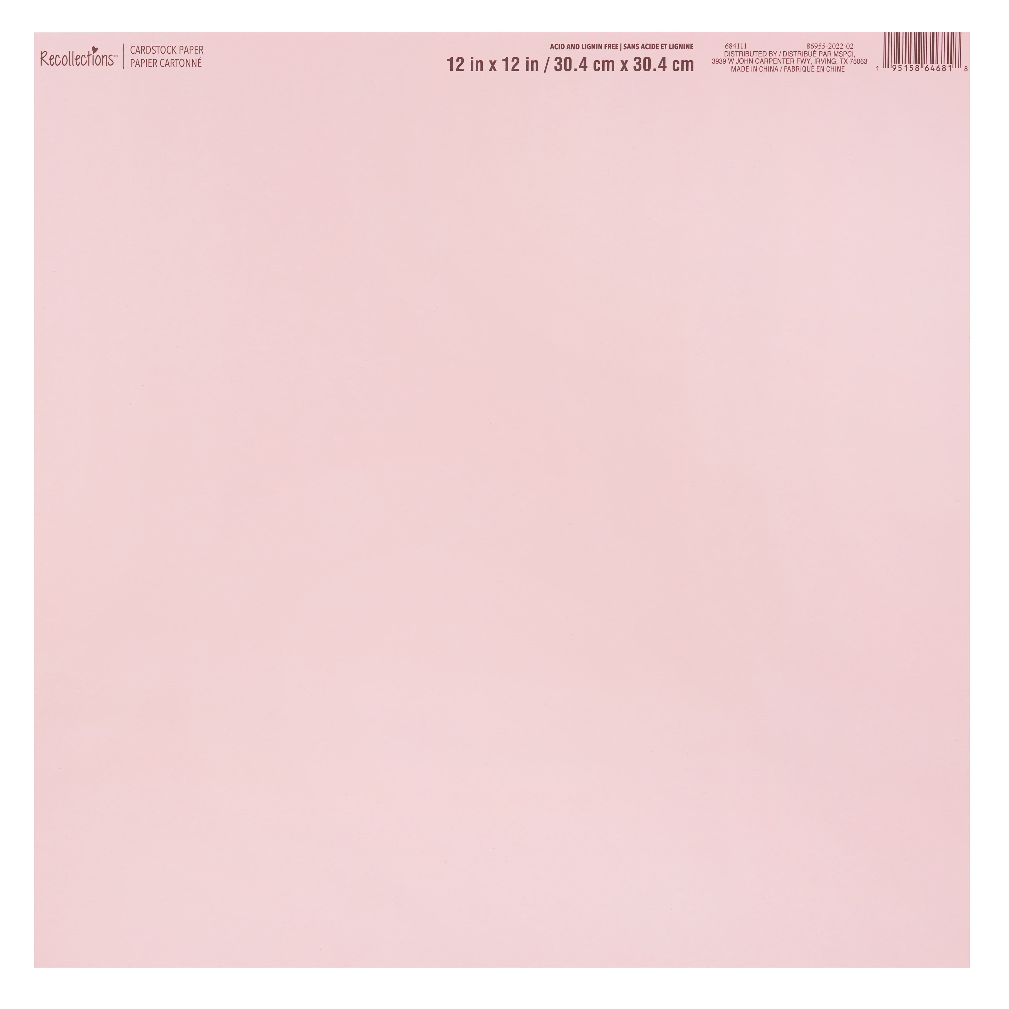 60 Pack: Smooth Solid Cardstock Paper by Recollections™, 12" x 12"