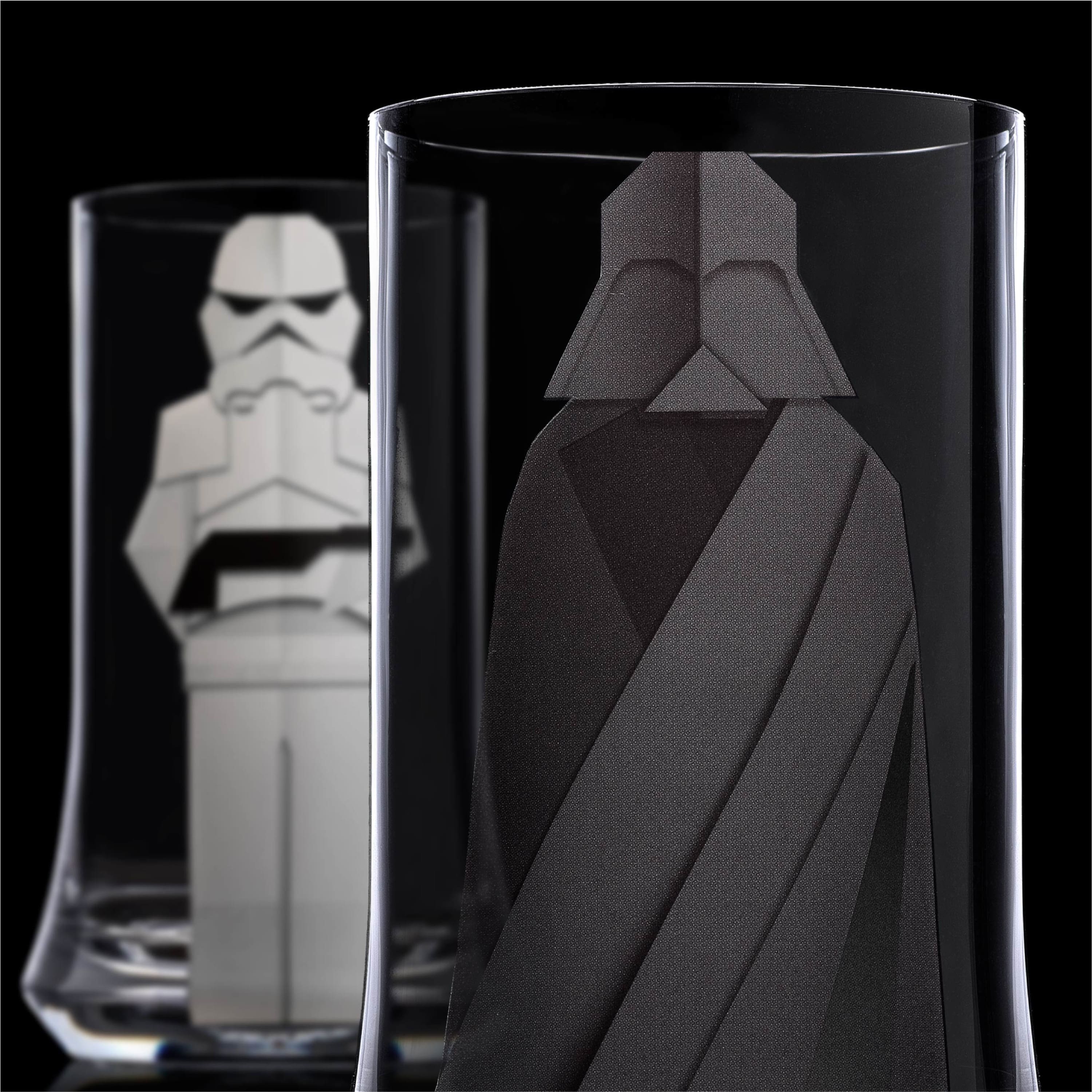 JoyJolt&#xAE; Star Wars&#x2122; 18.5oz. Beware Of the Dark Side Tall Drinking Glasses, 2ct.