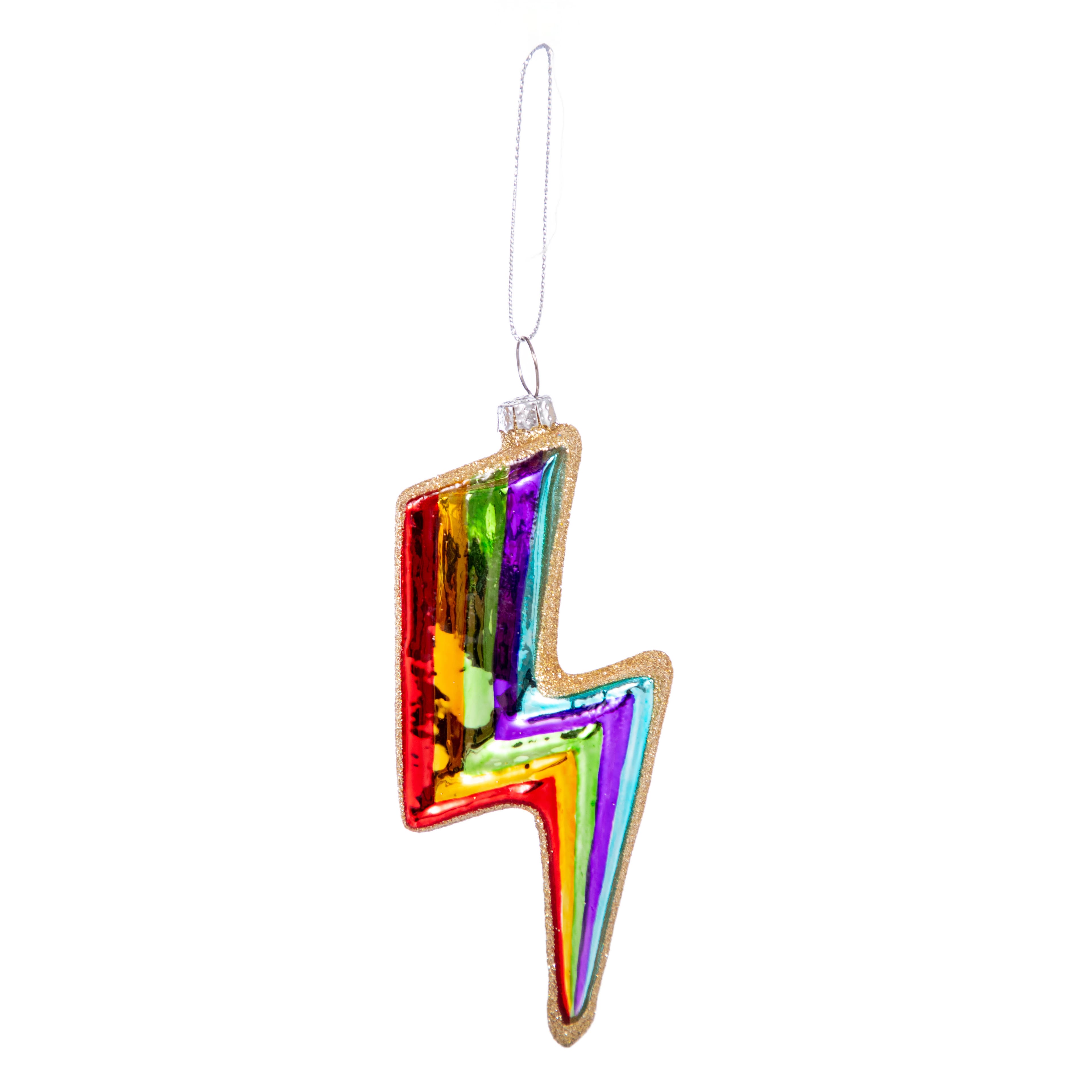 5&#x22; Pride Flash Glass Ornament by Ashland&#xAE;