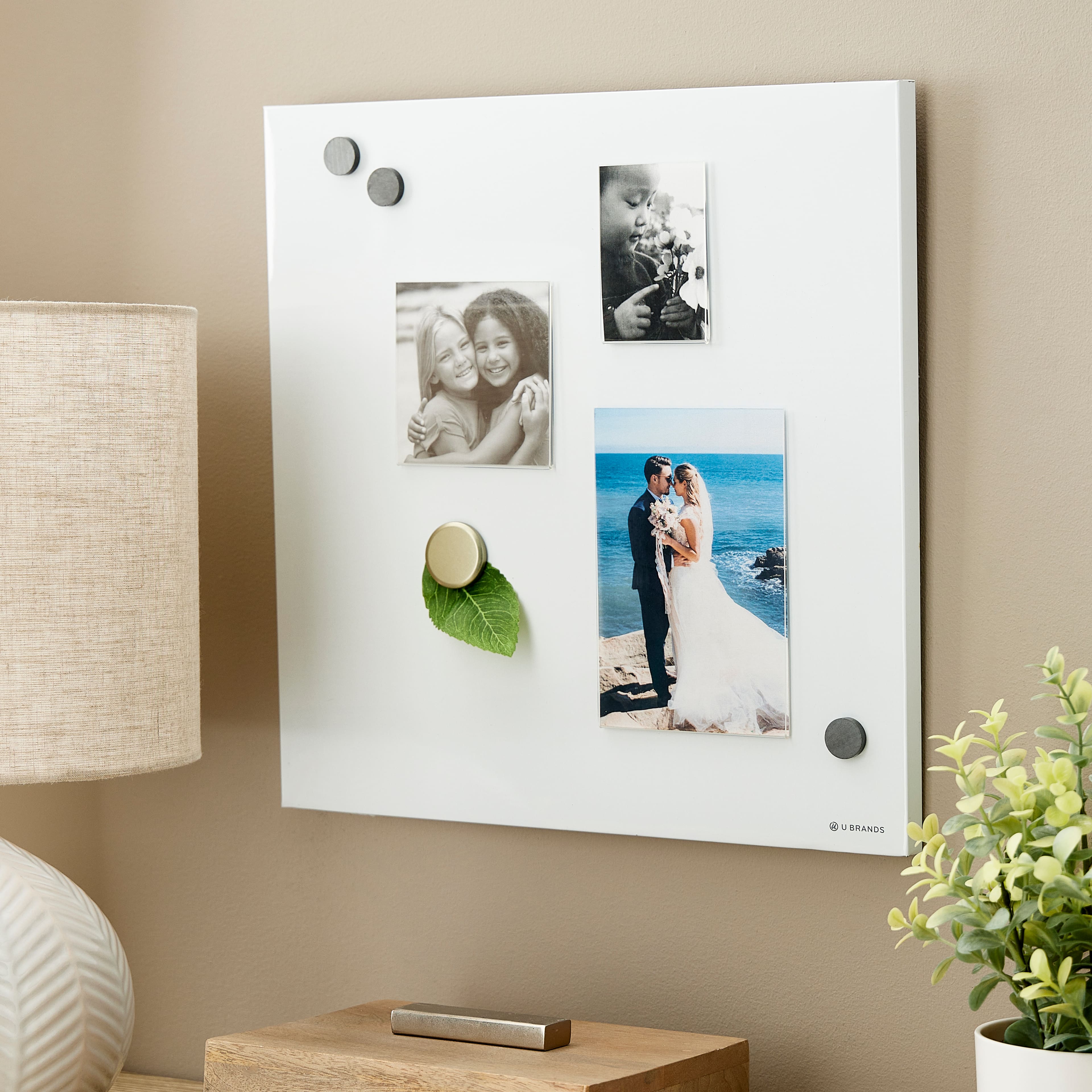 Realspace Becker Wood Picture Frame 5 34 x 7 34 Matted For 4 x 6 Natural -  Office Depot