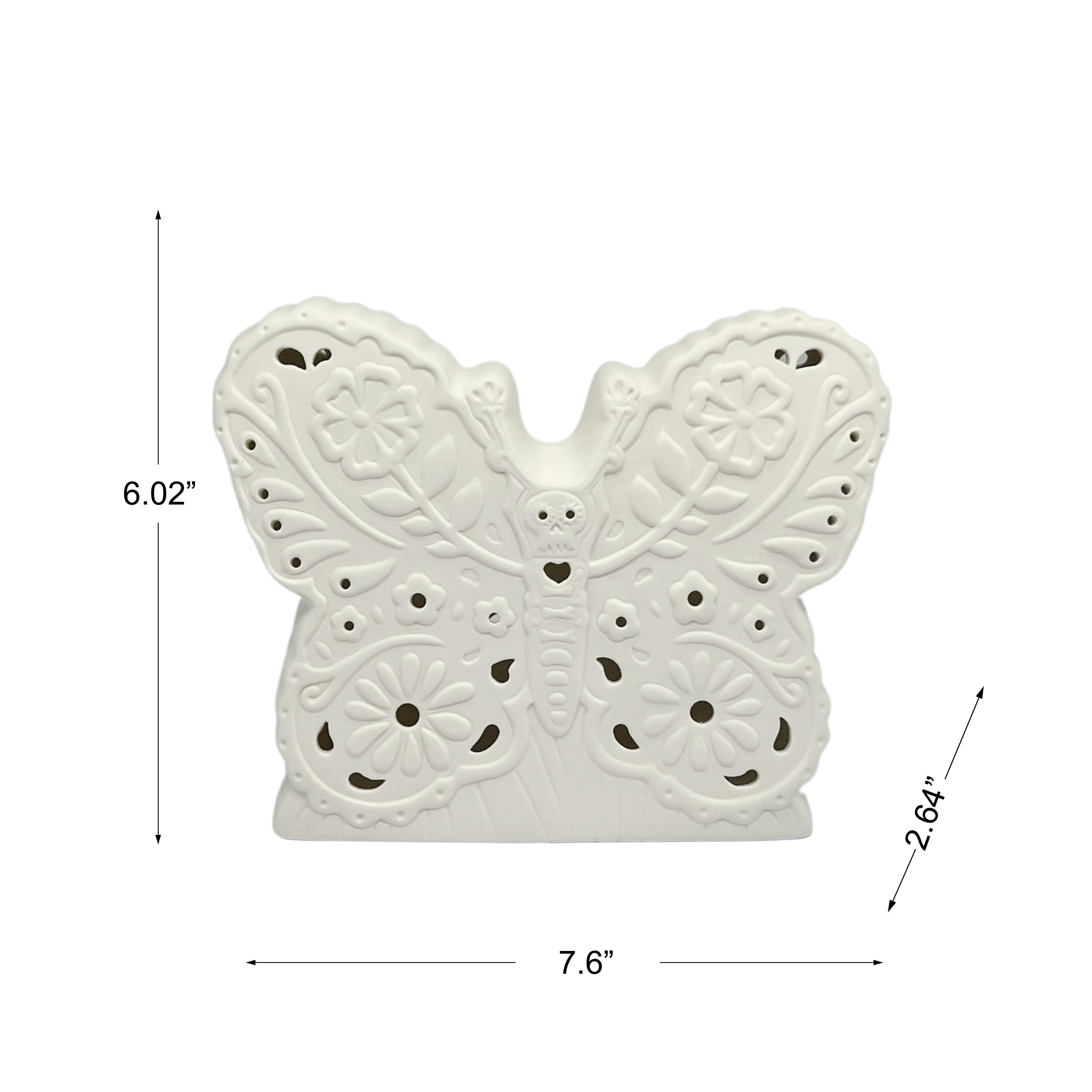 7.5&#x22; DIY LED Butterfly Ceramic D&#xE9;cor by Ashland&#xAE;