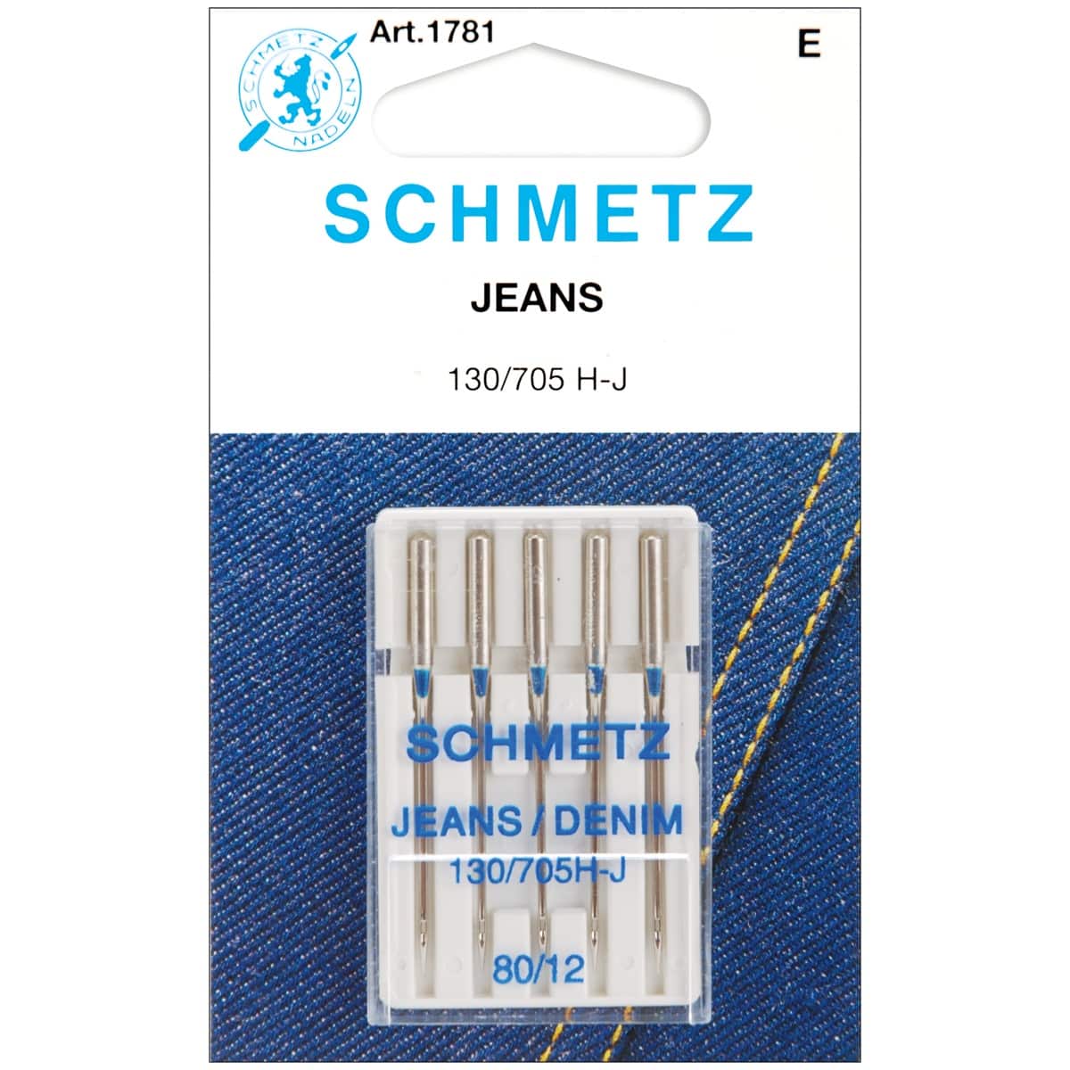 Euro-Notions Schmetz Jean & Denim Machine Needles, 5ct.