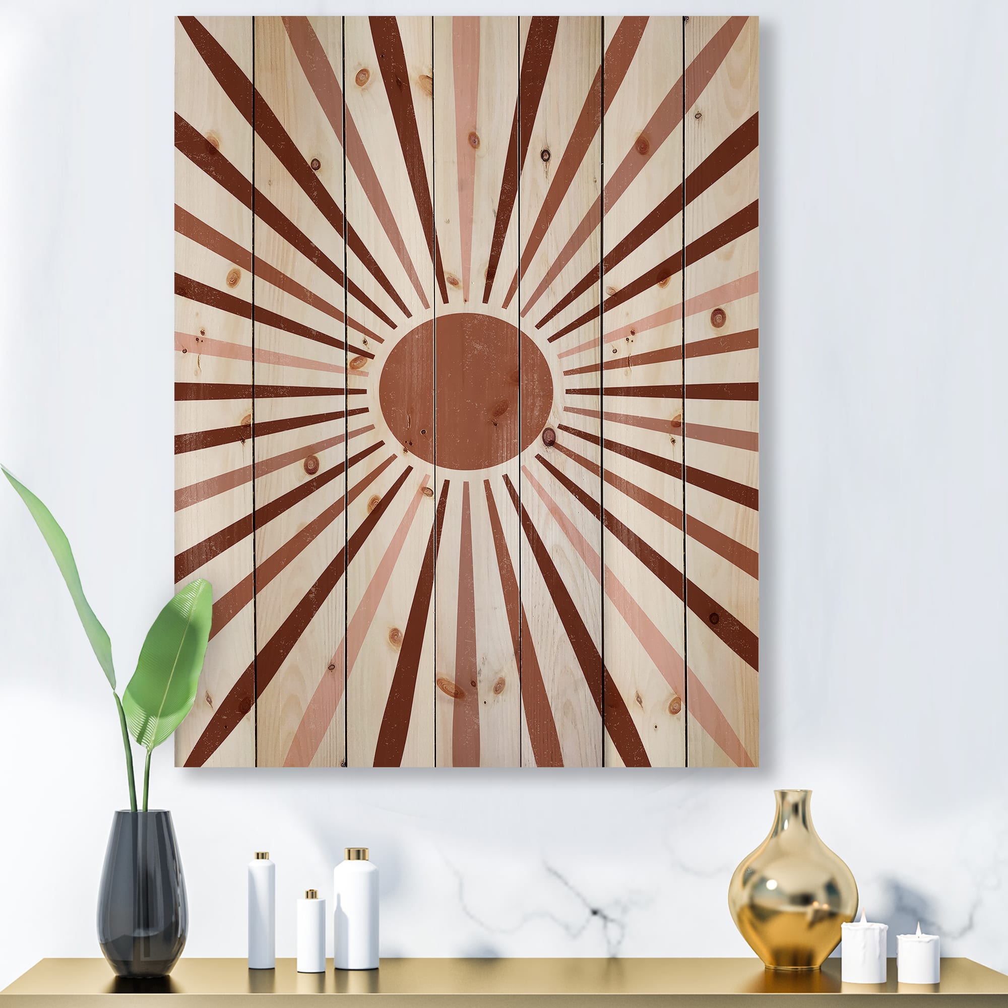 Designart - Geometric Radiant Sun