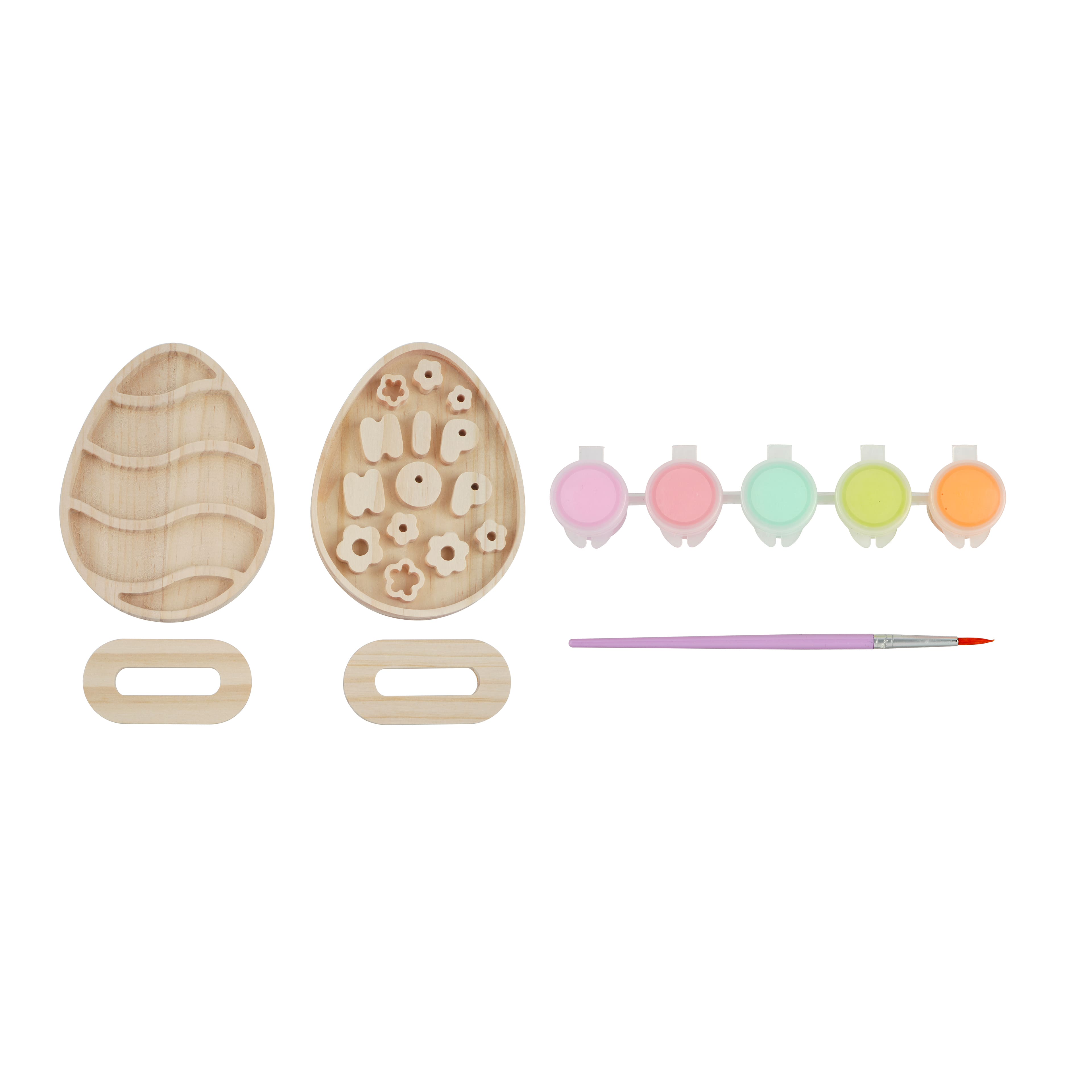 Wood Eggs Craft Kit by Creatology&#x2122;
