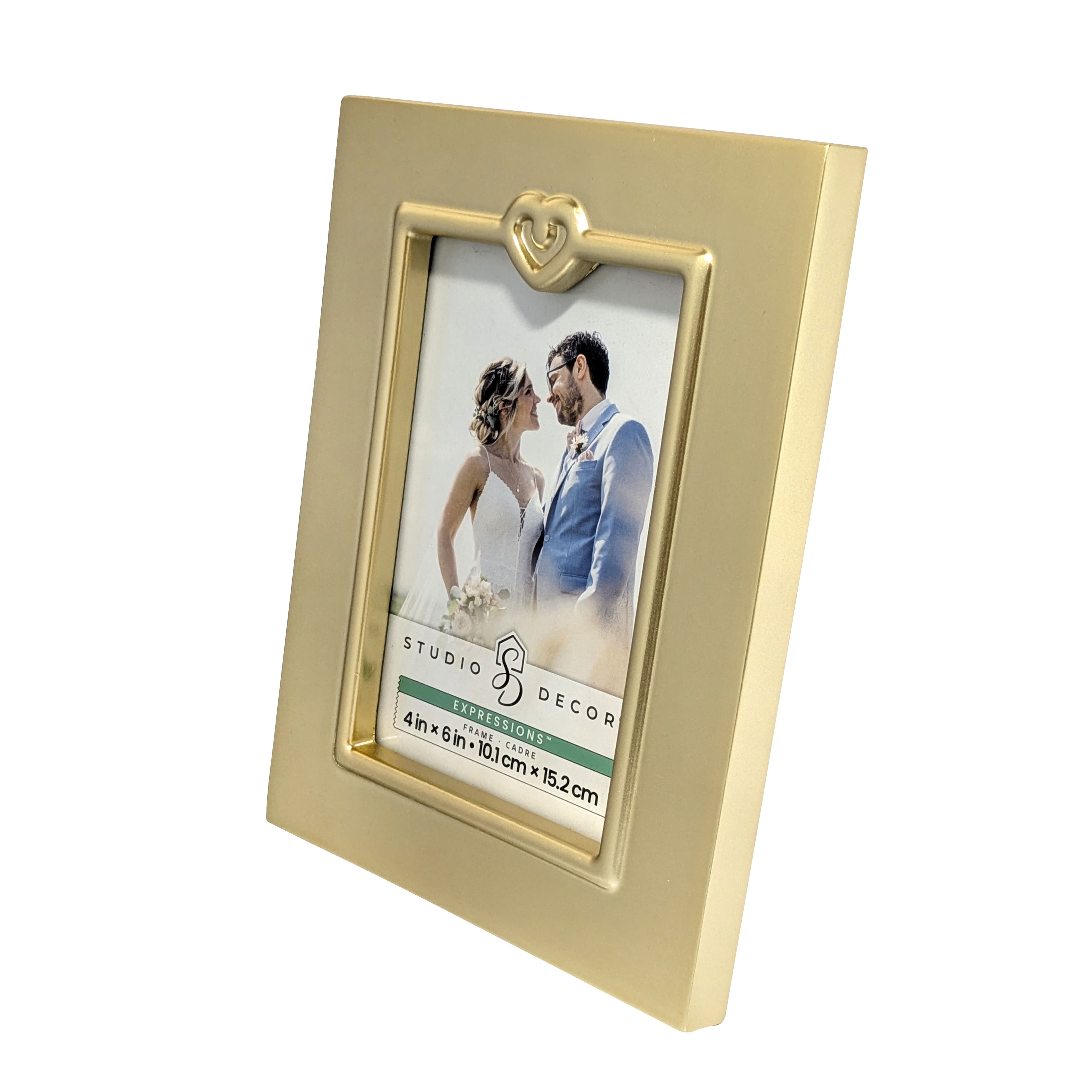 6 Pack: Expressions&#x2122; Gold Frame with Heart Icon by Studio D&#xE9;cor&#xAE;