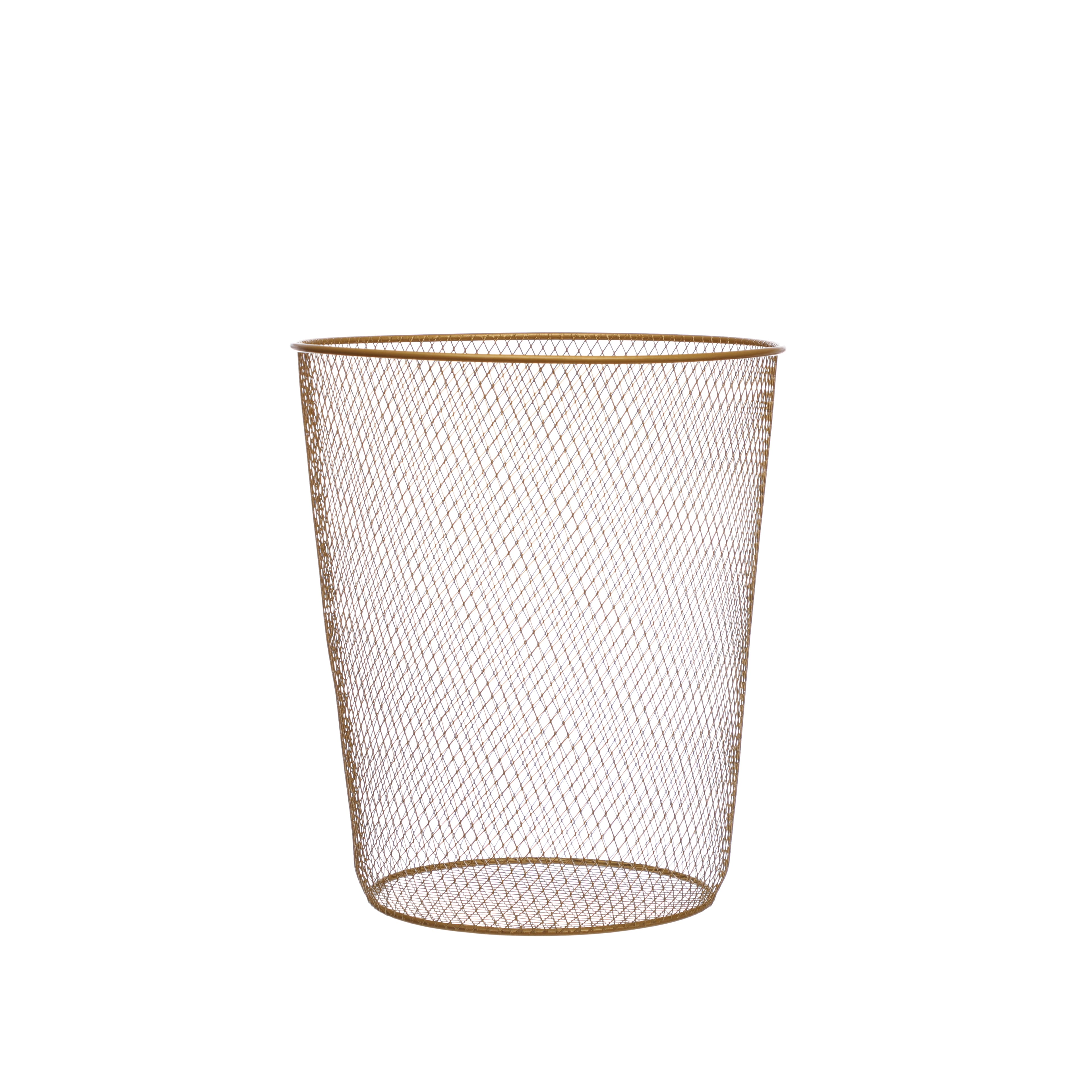 Gold Metal Wastebasket by Ashland®