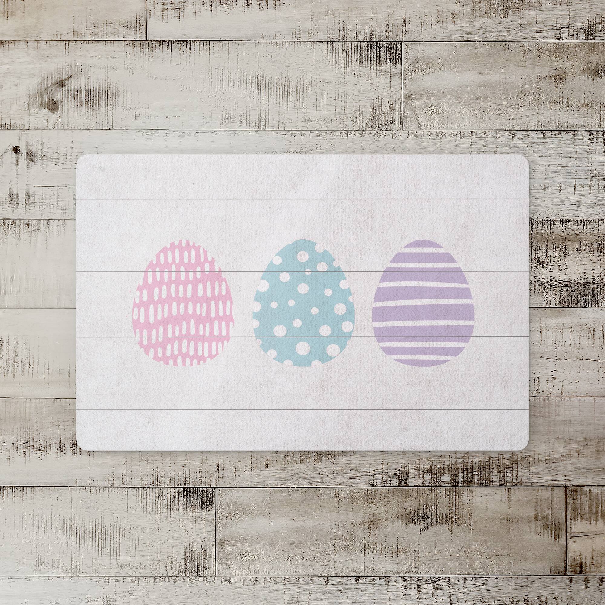 Tri Eggs Mat 27" x 18" Floor Mat
