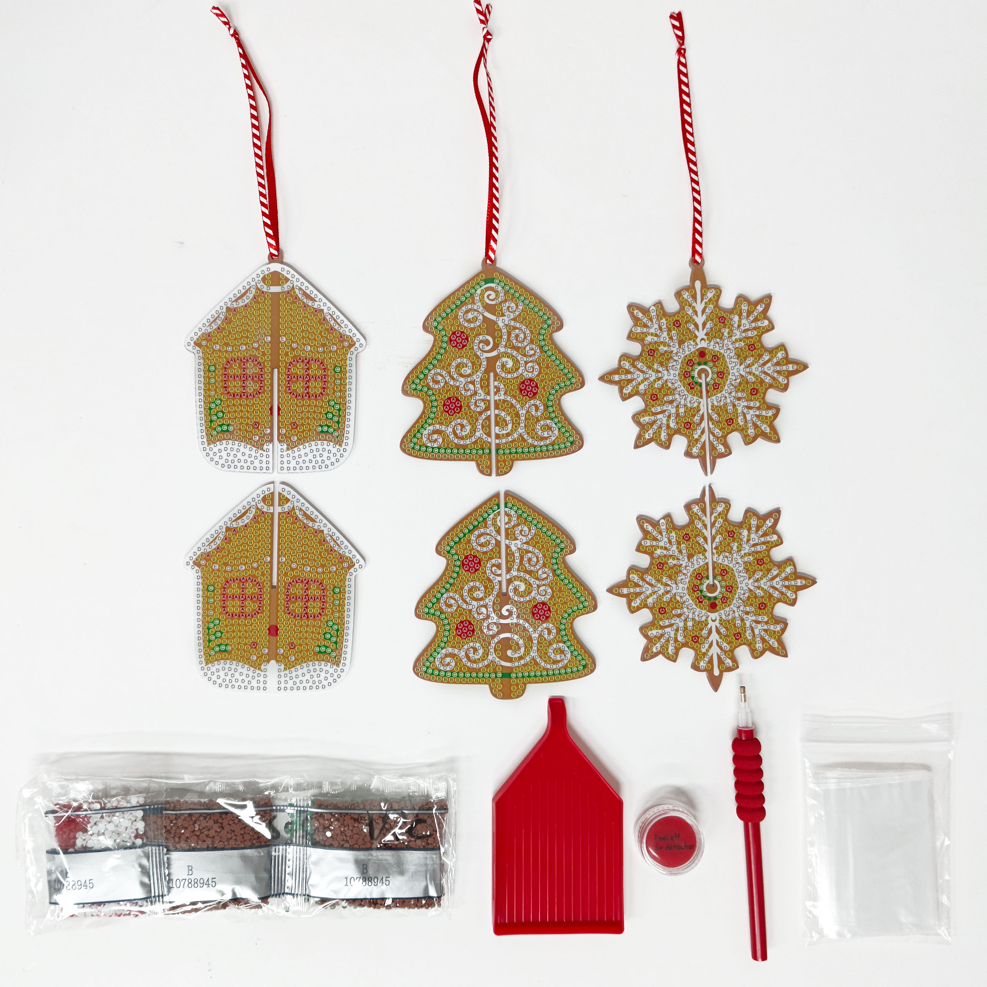 3D Gingerbread Ornament Diamond Art Kit by Make Market&#xAE;