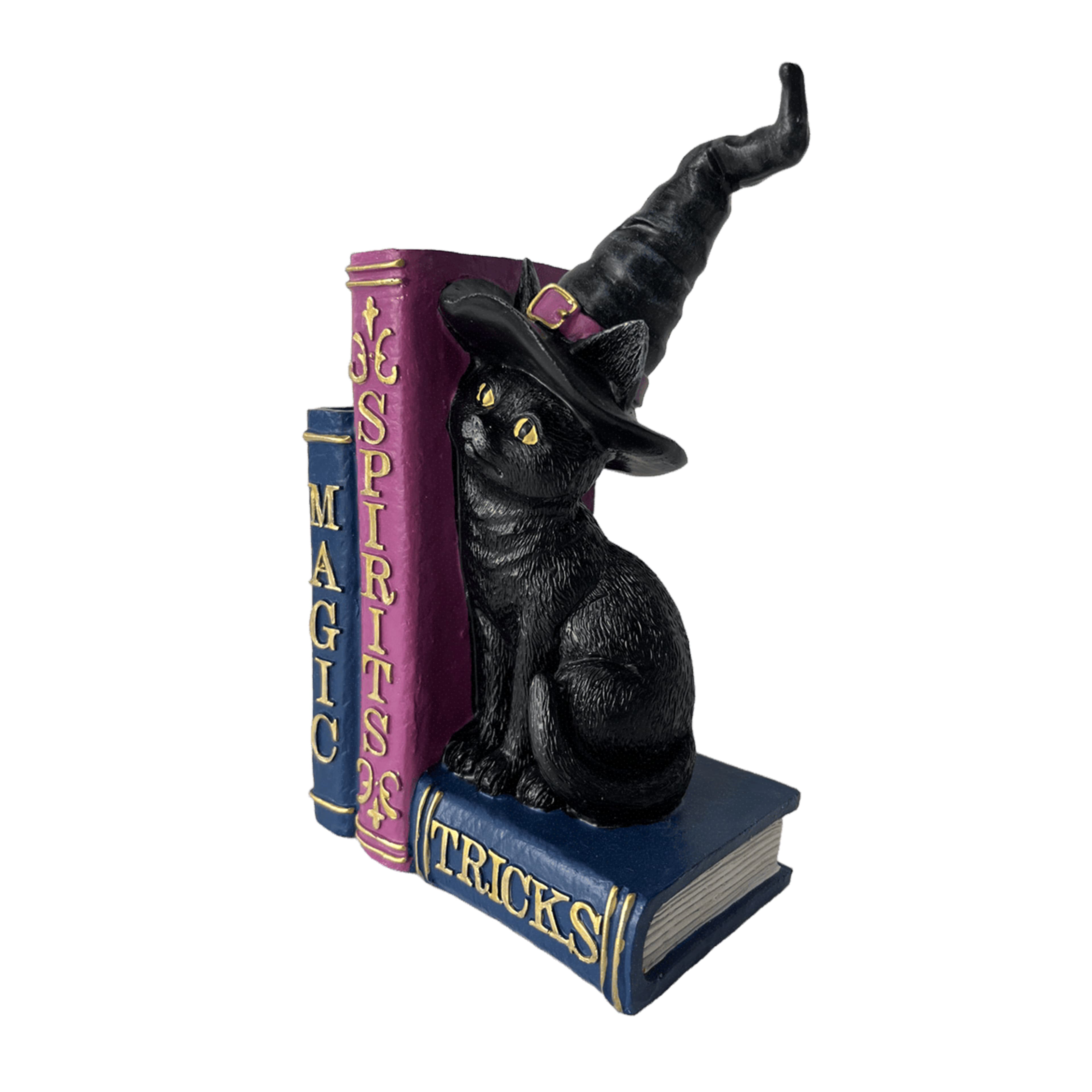 7.75&#x22; Witch Cat with Spell Books Tabletop D&#xE9;cor by Ashland&#xAE;