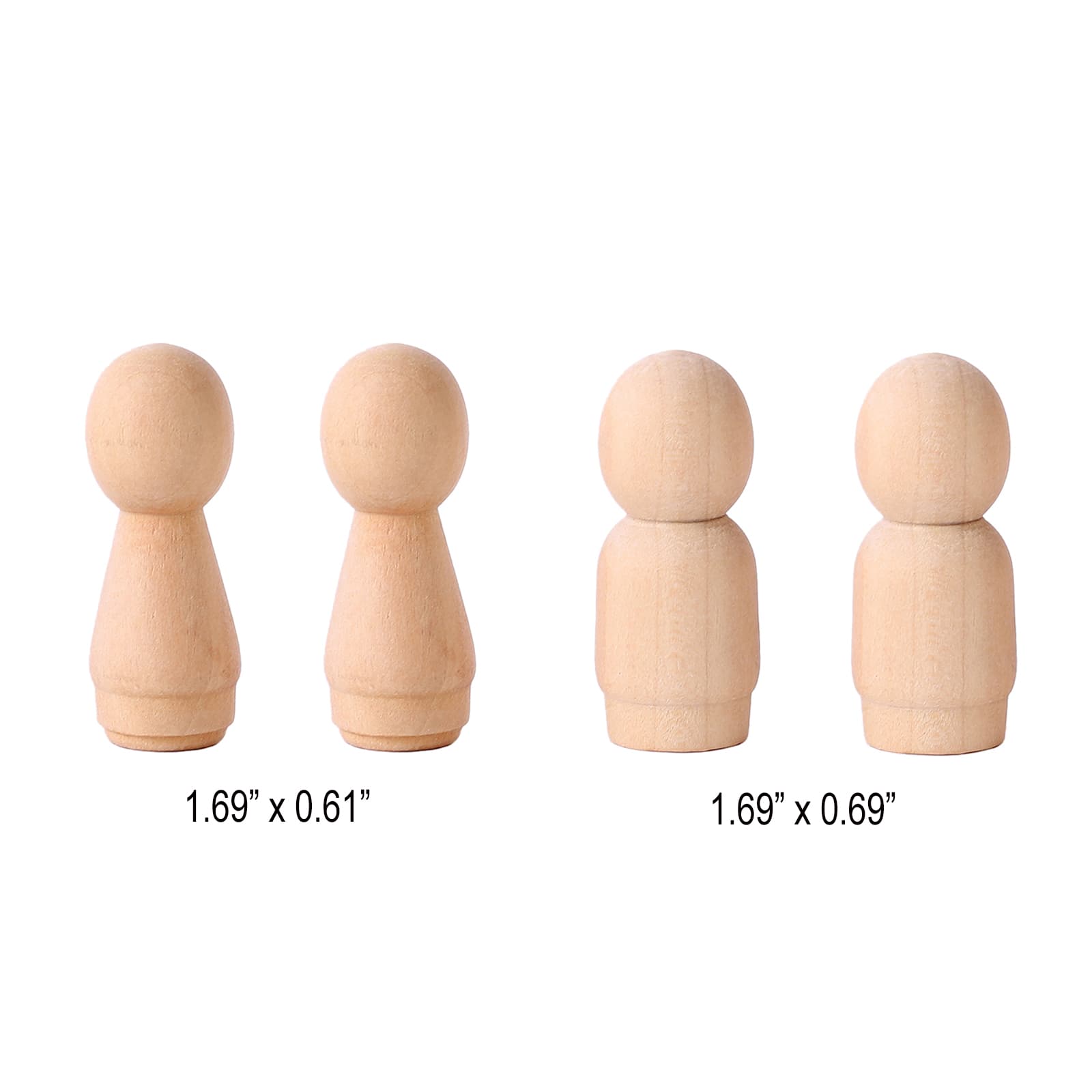 12 Packs: 4 ct. (48 total)  1.5&#x22; Peg People by Creatology&#x2122;