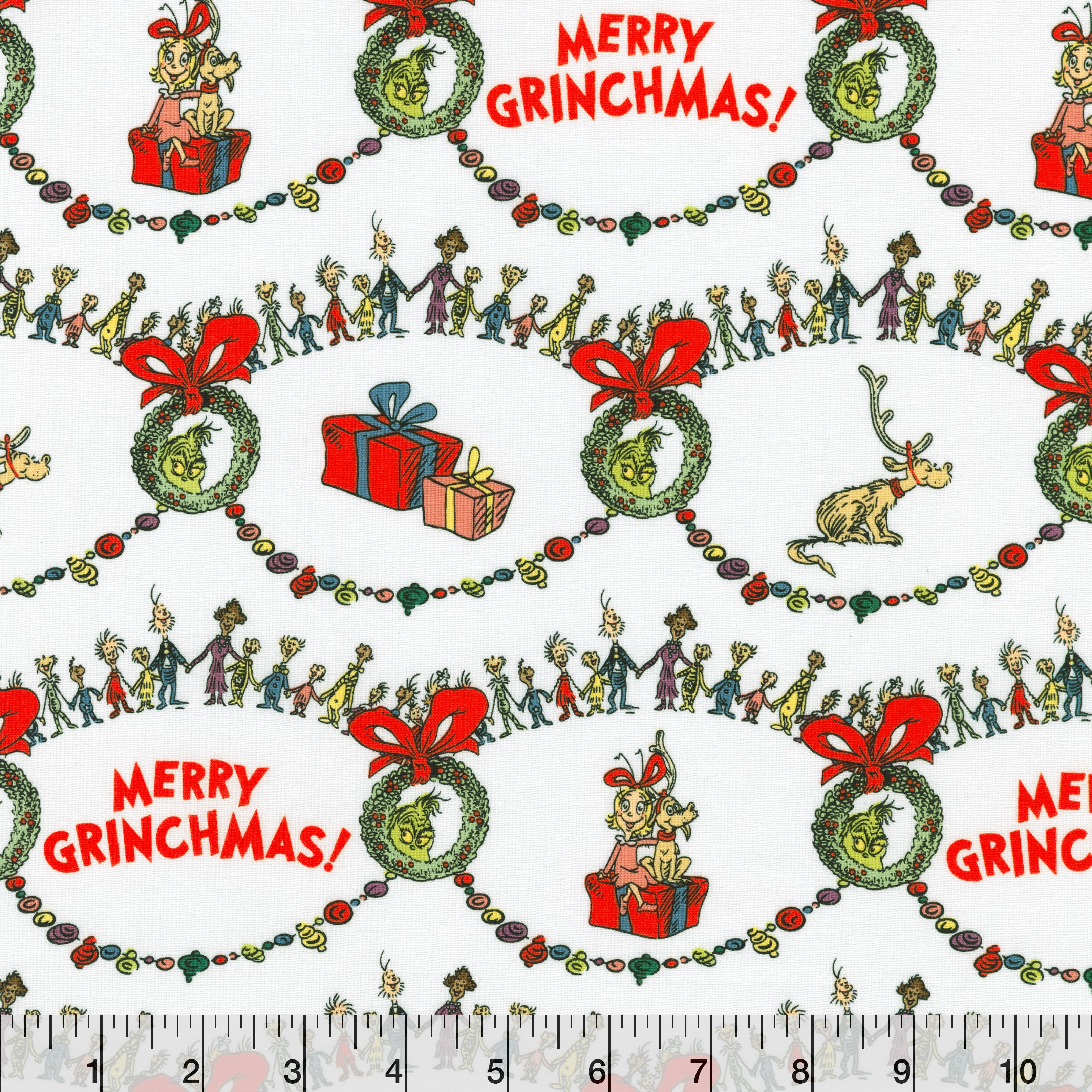 Dr. Seuss&#x2122; The Grinch Whoville Cotton Fabric