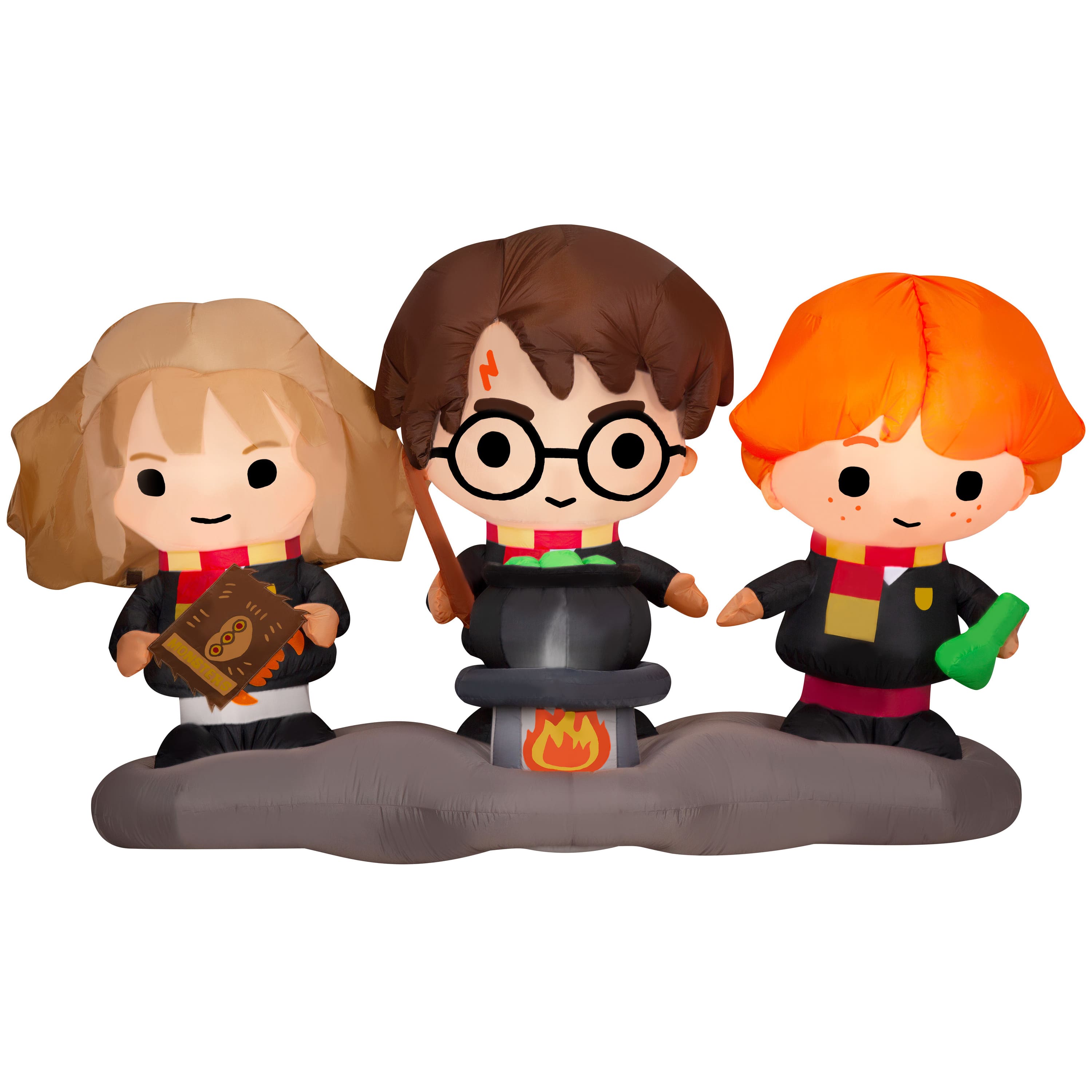 7.5ft. Airblown&#xAE; Inflatable Harry, Ron, and Hermione with Cauldron
