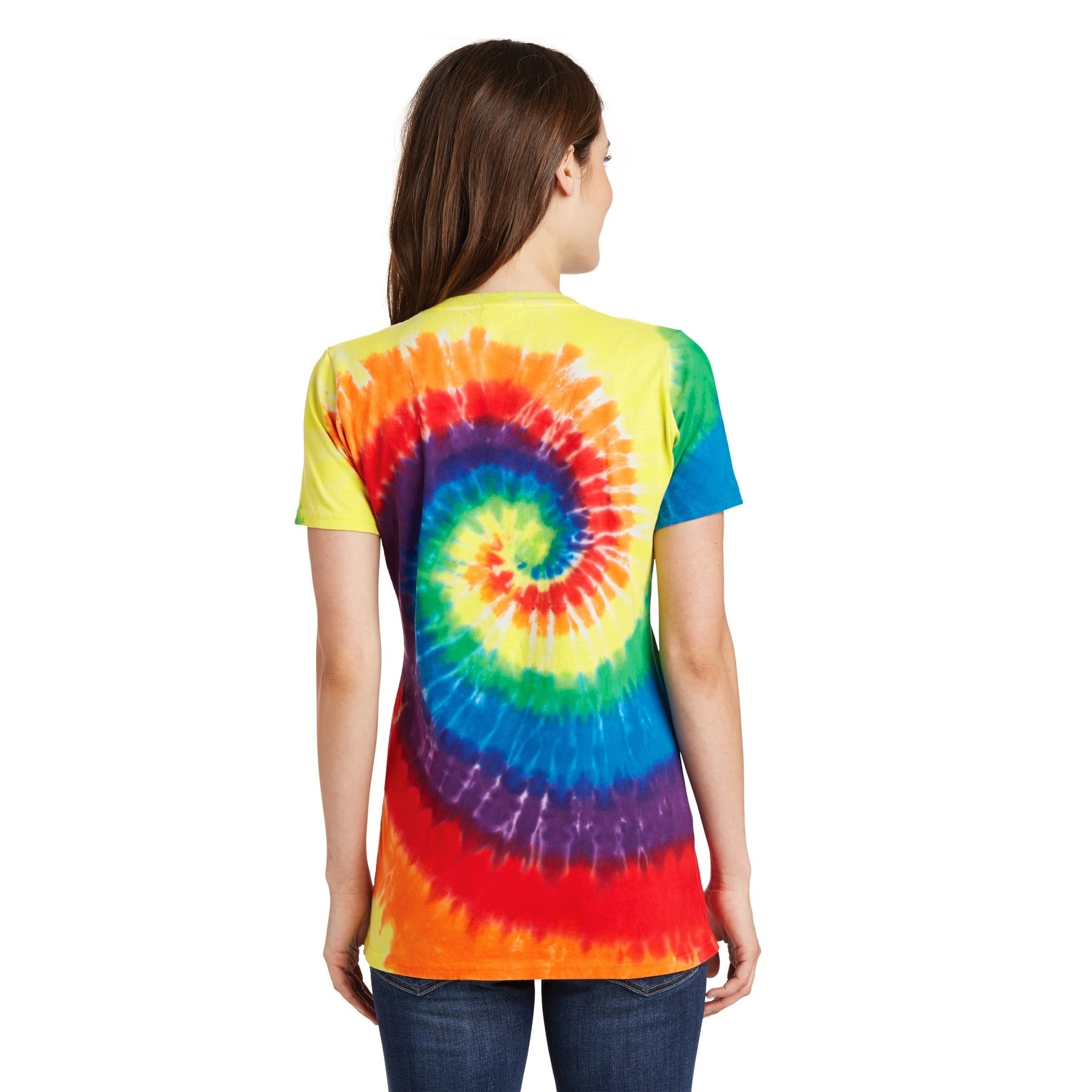 Port &#x26; Company&#xAE; Ladies Tie-Dye V-Neck T-Shirt