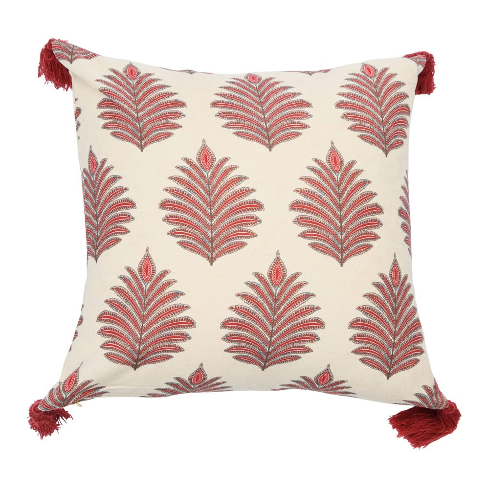 Hello Honey® Fern Frond Square Pillow Cover with Tassels