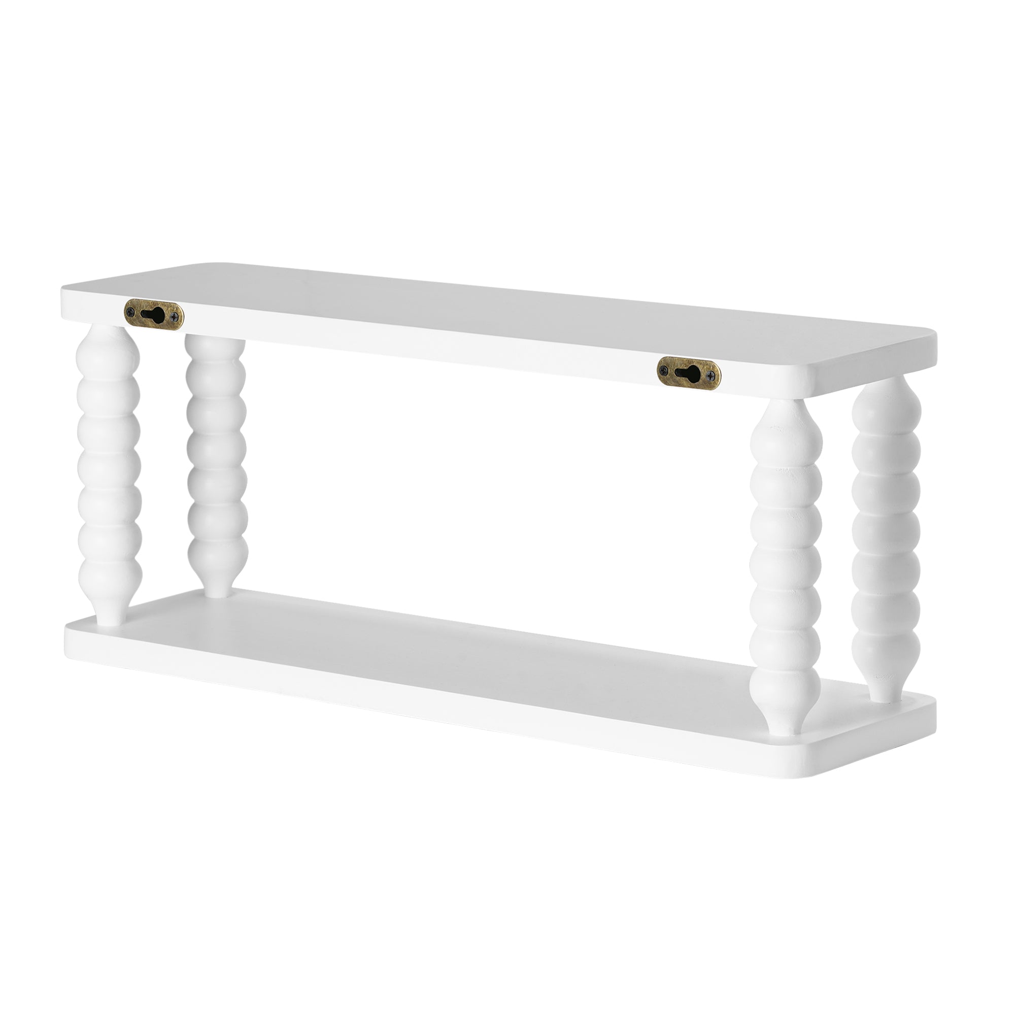 American Art Decor Galleon Wall Shelf, White - 22" x 9"