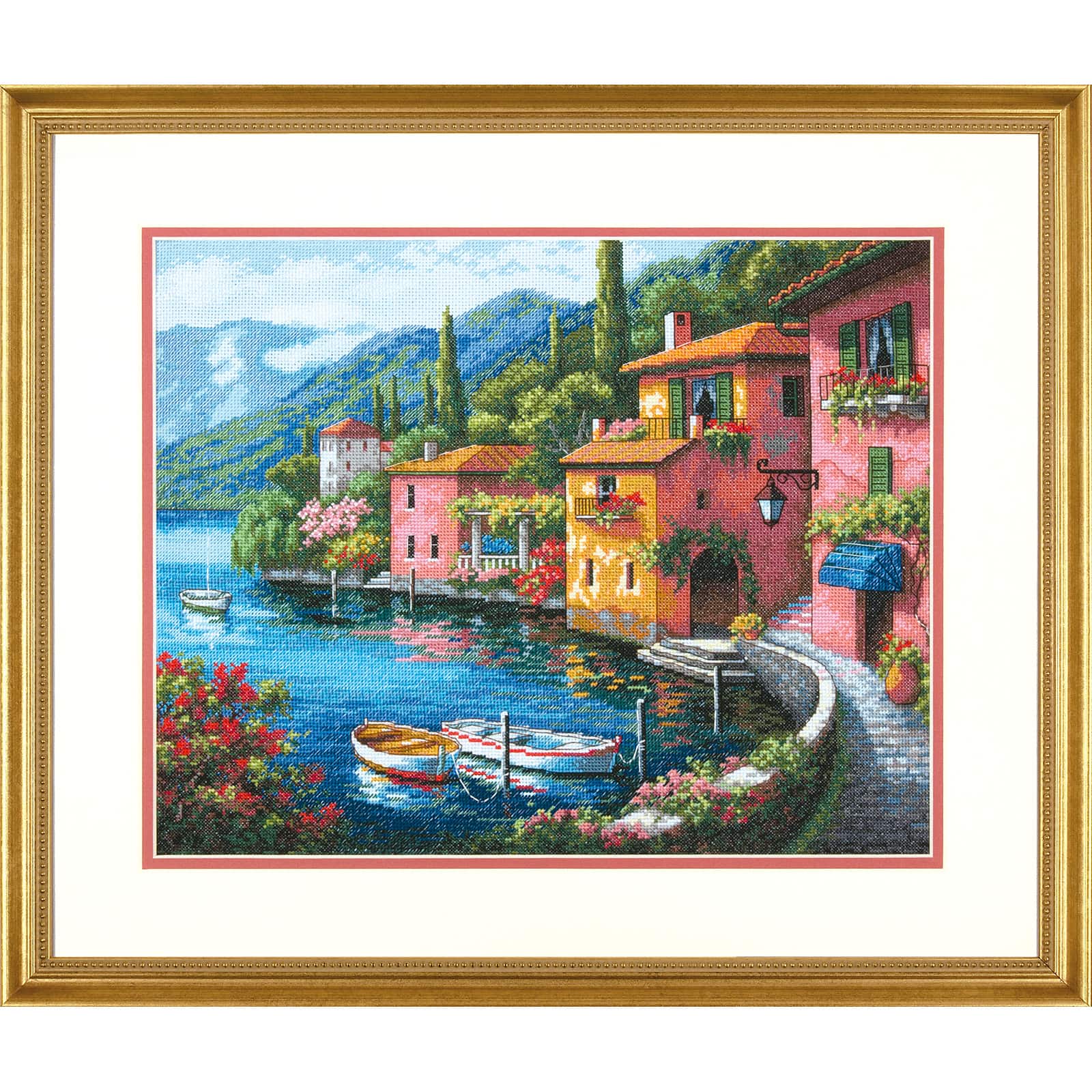 Dimensions® Gold Collection® Lakeside Village Counted Cross Stitch Kit