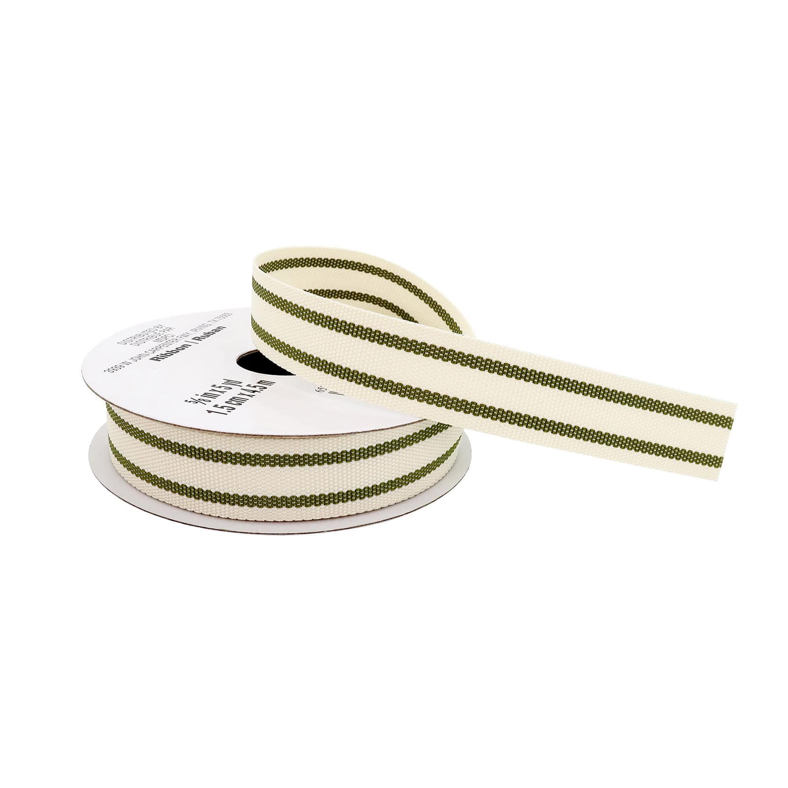 12 Pack: 5/8&#x22; x 5yd. Ticking Striped Grosgrain Ribbon by Celebrate It&#x2122;