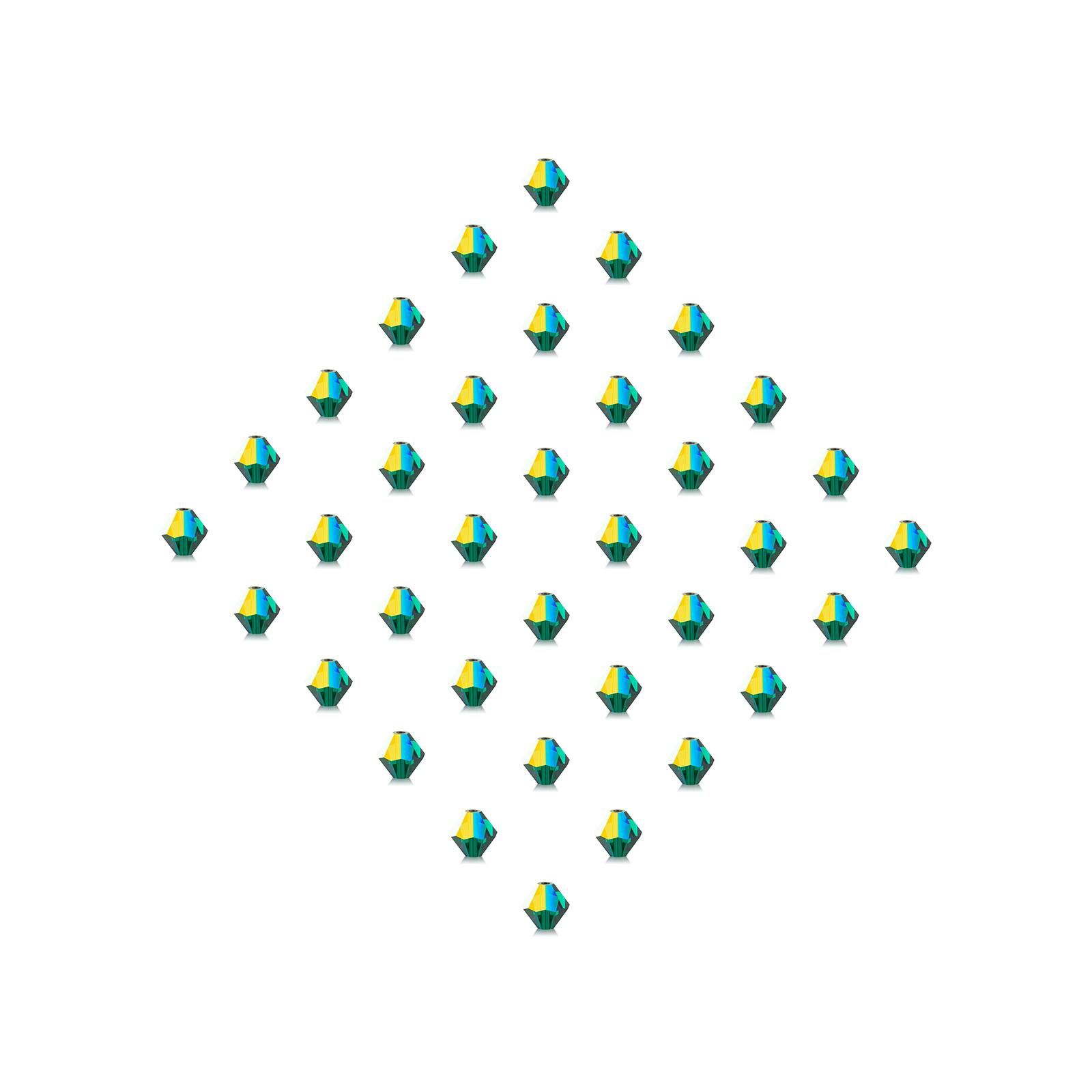 John Bead PRECIOSA 6mm Czech Crystal Bicone Beads, 36ct.