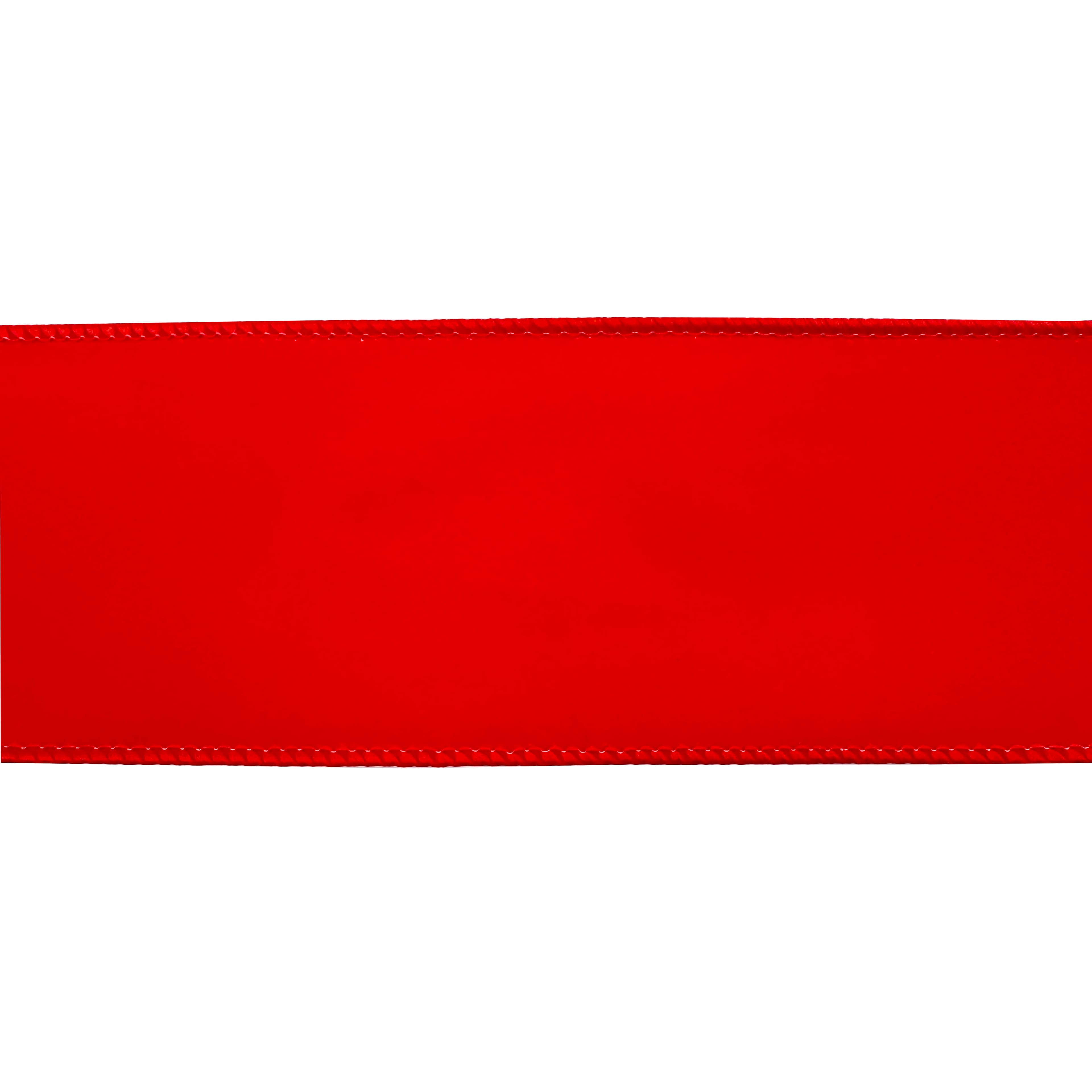 2.5&#x22; x 80ft. Red Wired Flocked Jumbo Ribbon by Celebrate It&#xAE;
