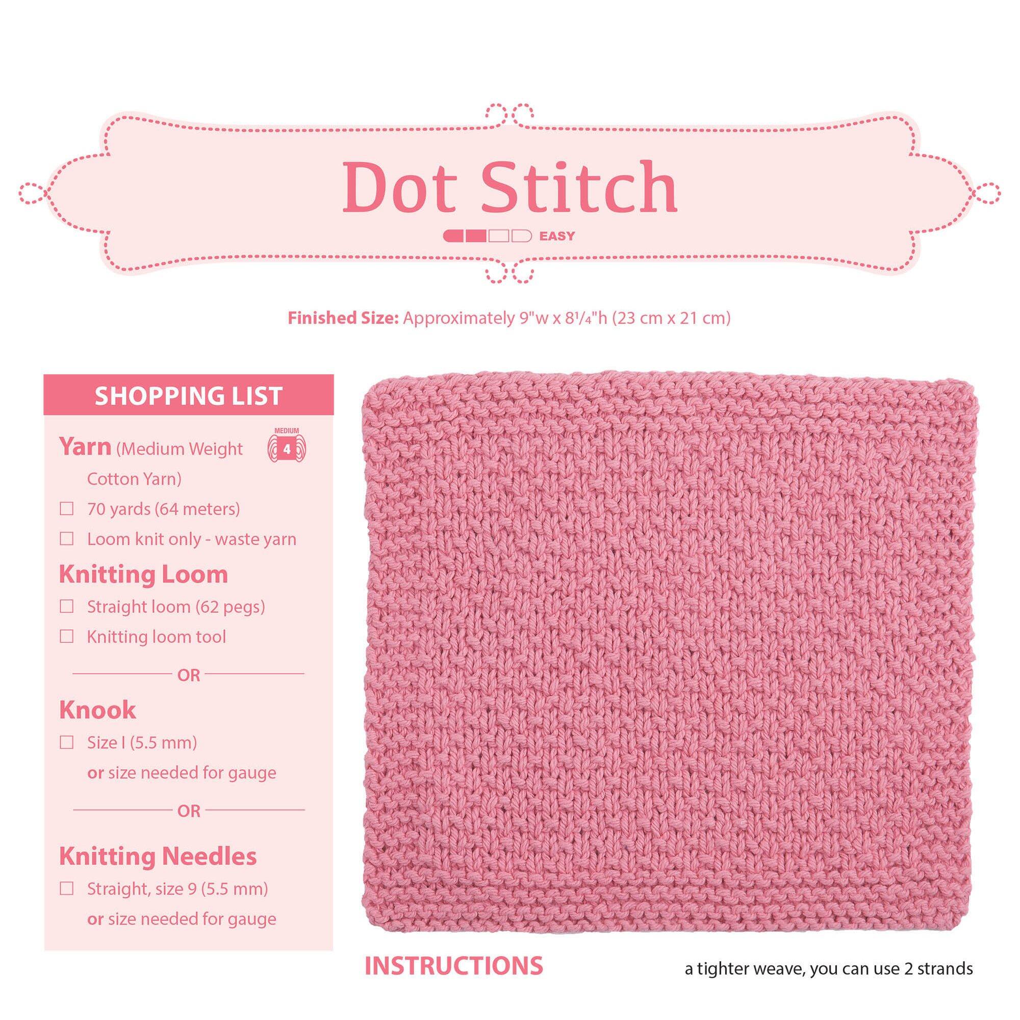 Leisure Arts® Loom Knit Dishcloths Book