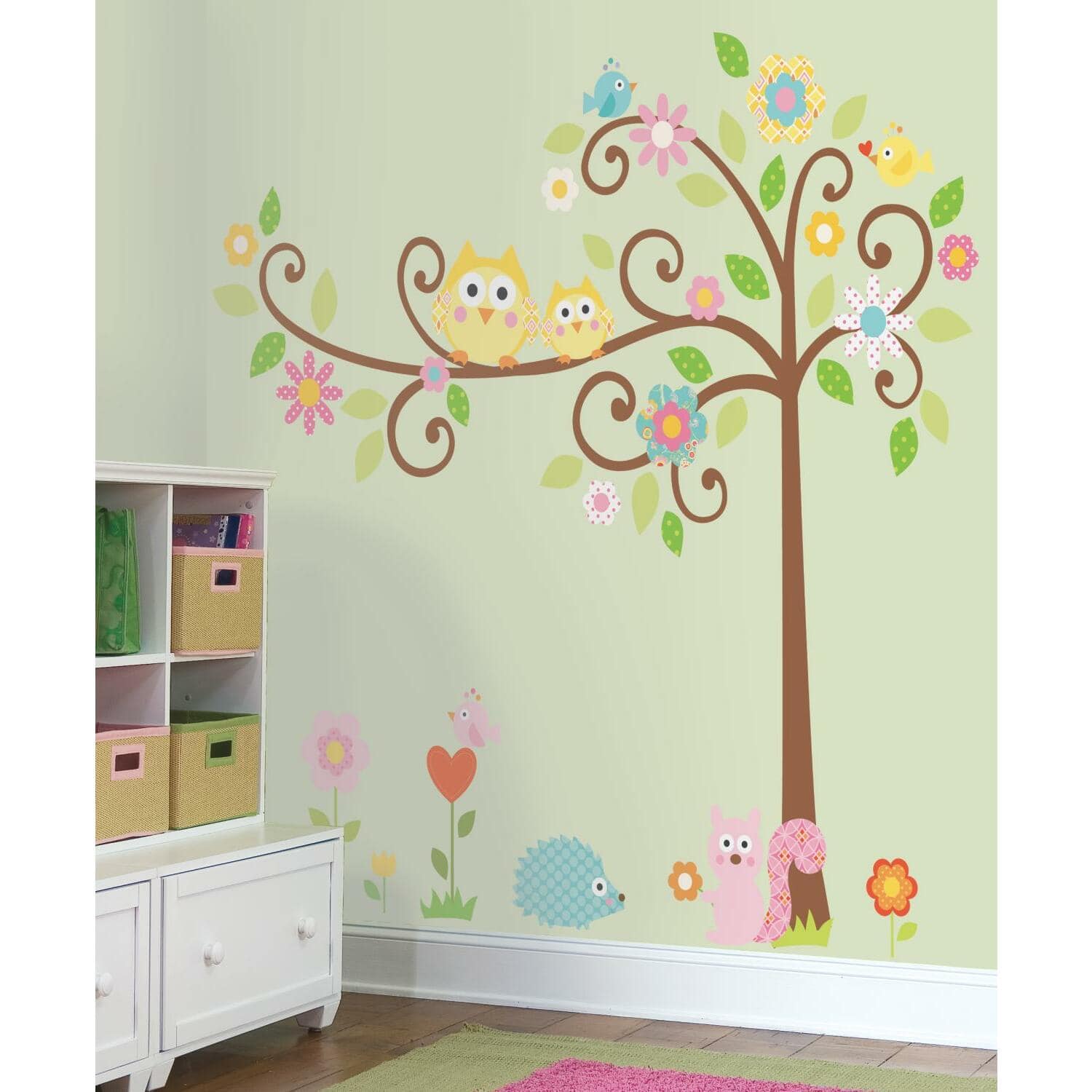 RoomMates Scroll Tree Peel &#x26; Stick Wall Decals