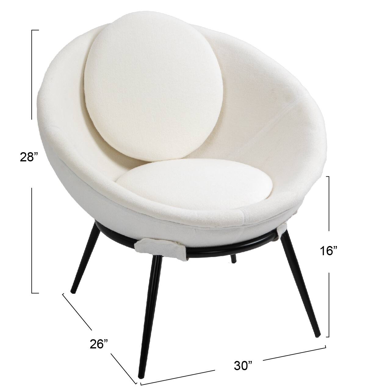 Hello Honey&#xAE; Vintage Upholstered Cup Accent Chair