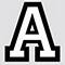 1.5" Iron-On Athletic Letters by Make Market®