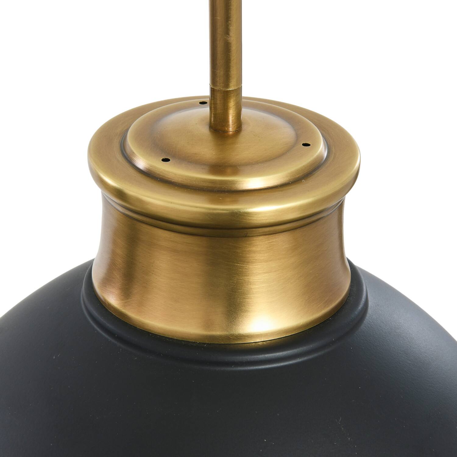 Hello Honey&#xAE; Robert Stevenson Lighting Cameron Two-Tone Metal &#x26; Frosted Glass Ceiling Light