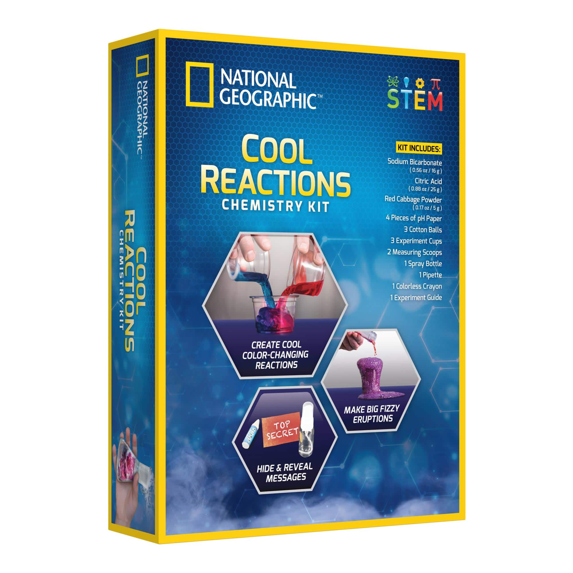 12 Pack: National Geographic&#x2122; Cool Reactions Chemistry Kit