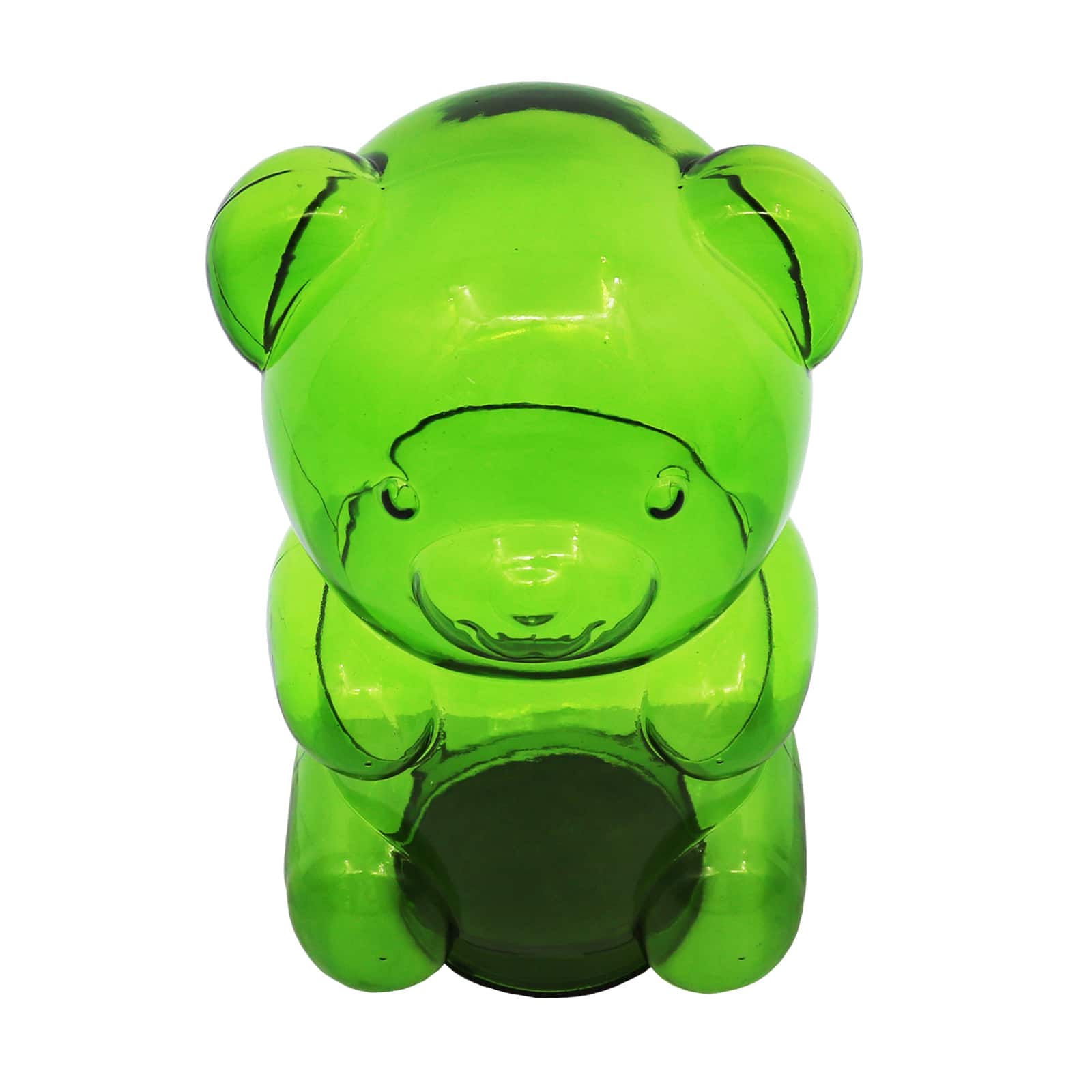 8&#x22; Green Glass Bear Tabletop D&#xE9;cor by Ashland&#xAE;