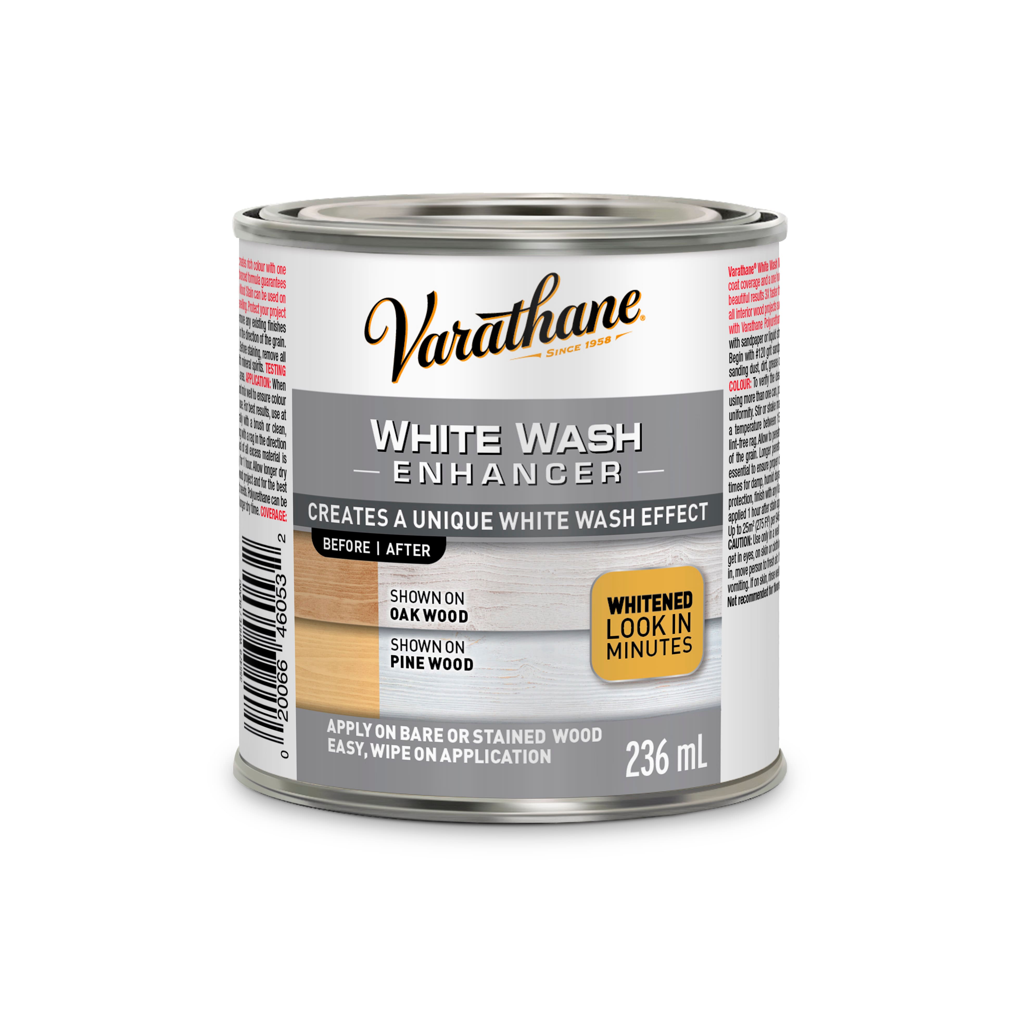 Teinture pour accentuer l’effet délavé blanc de Varathane