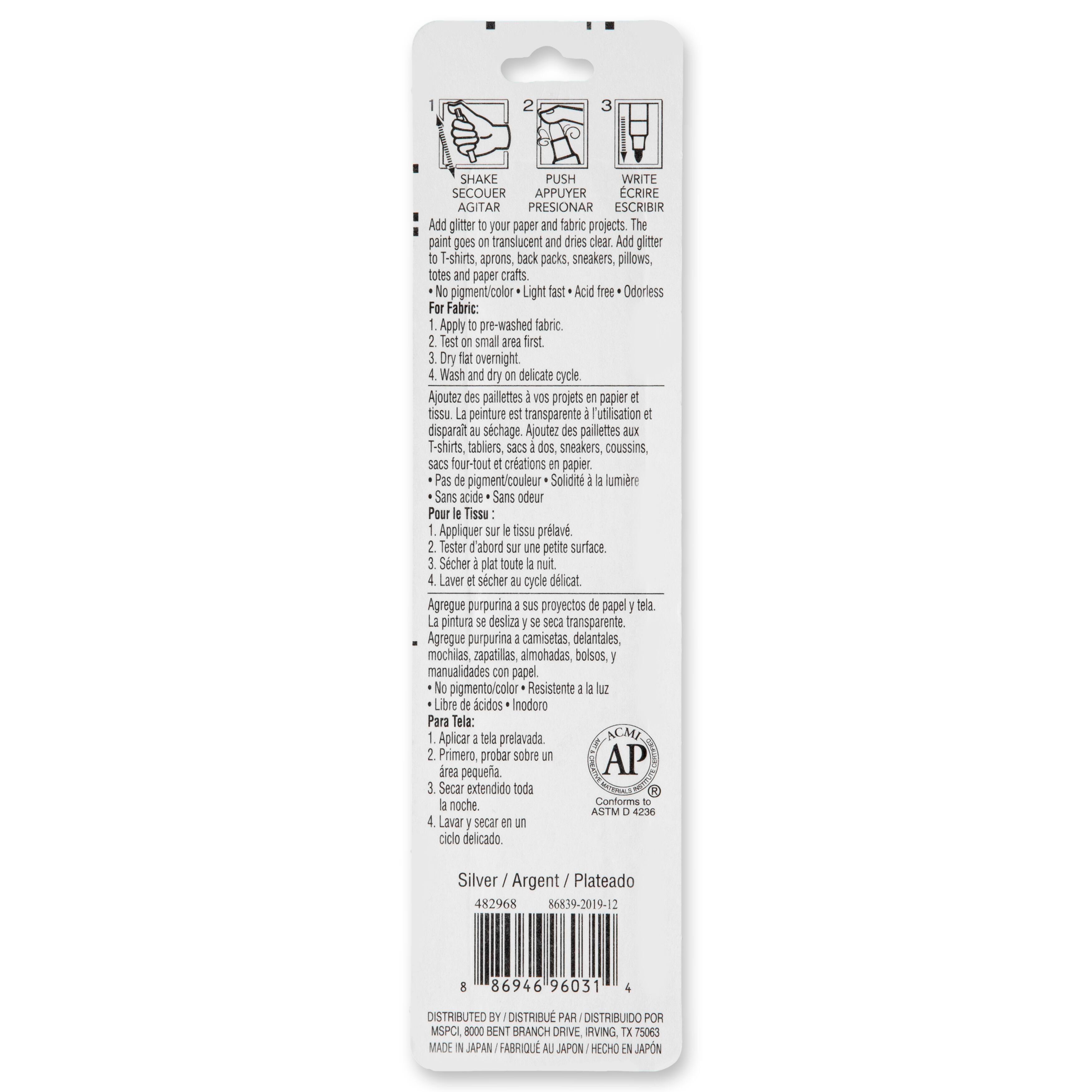 12 Pack: Glitter Medium Tip Premium Paint Pen by Craft Smart&#xAE;