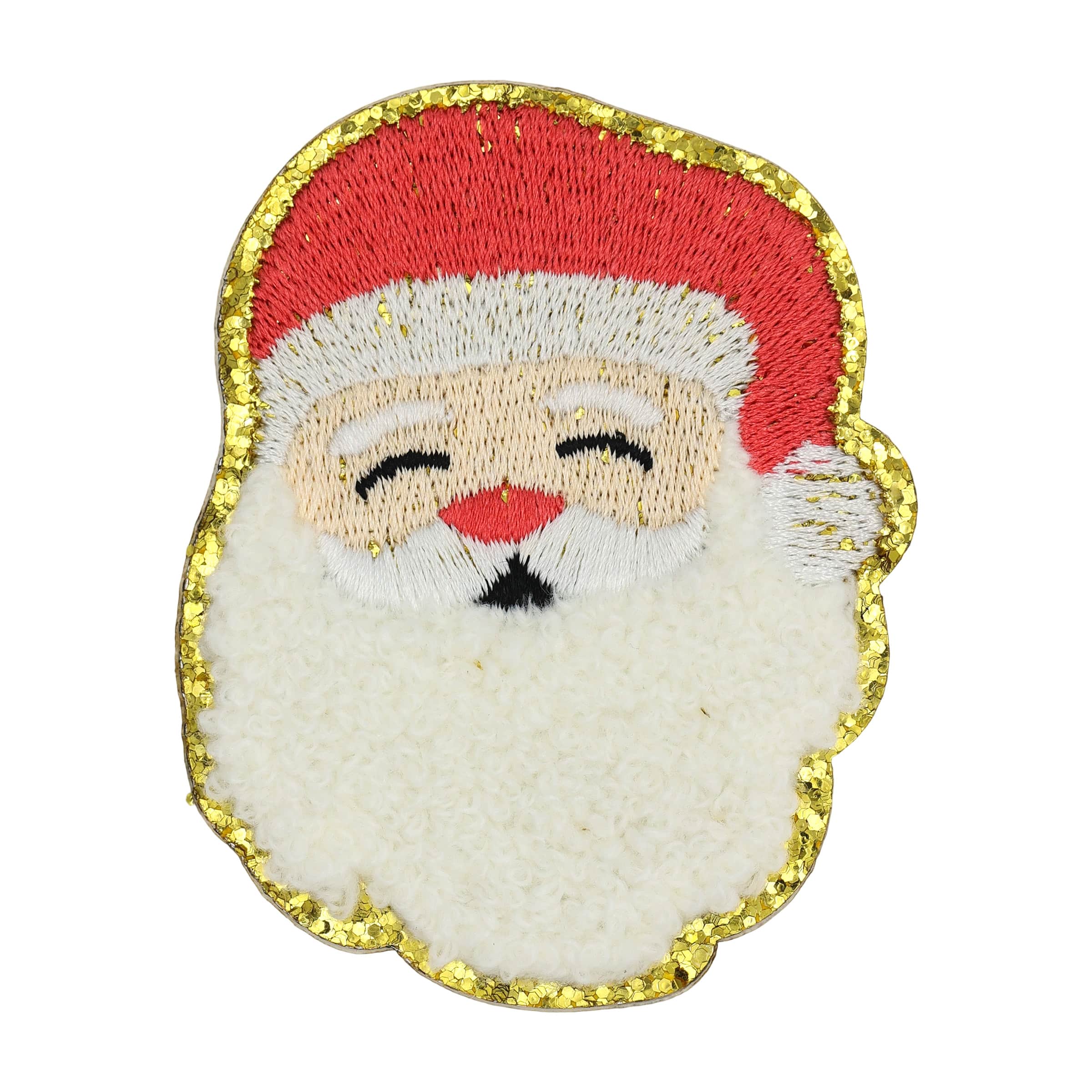 Santa Face Iron-On & Adhesive Patch by Celebrate It™