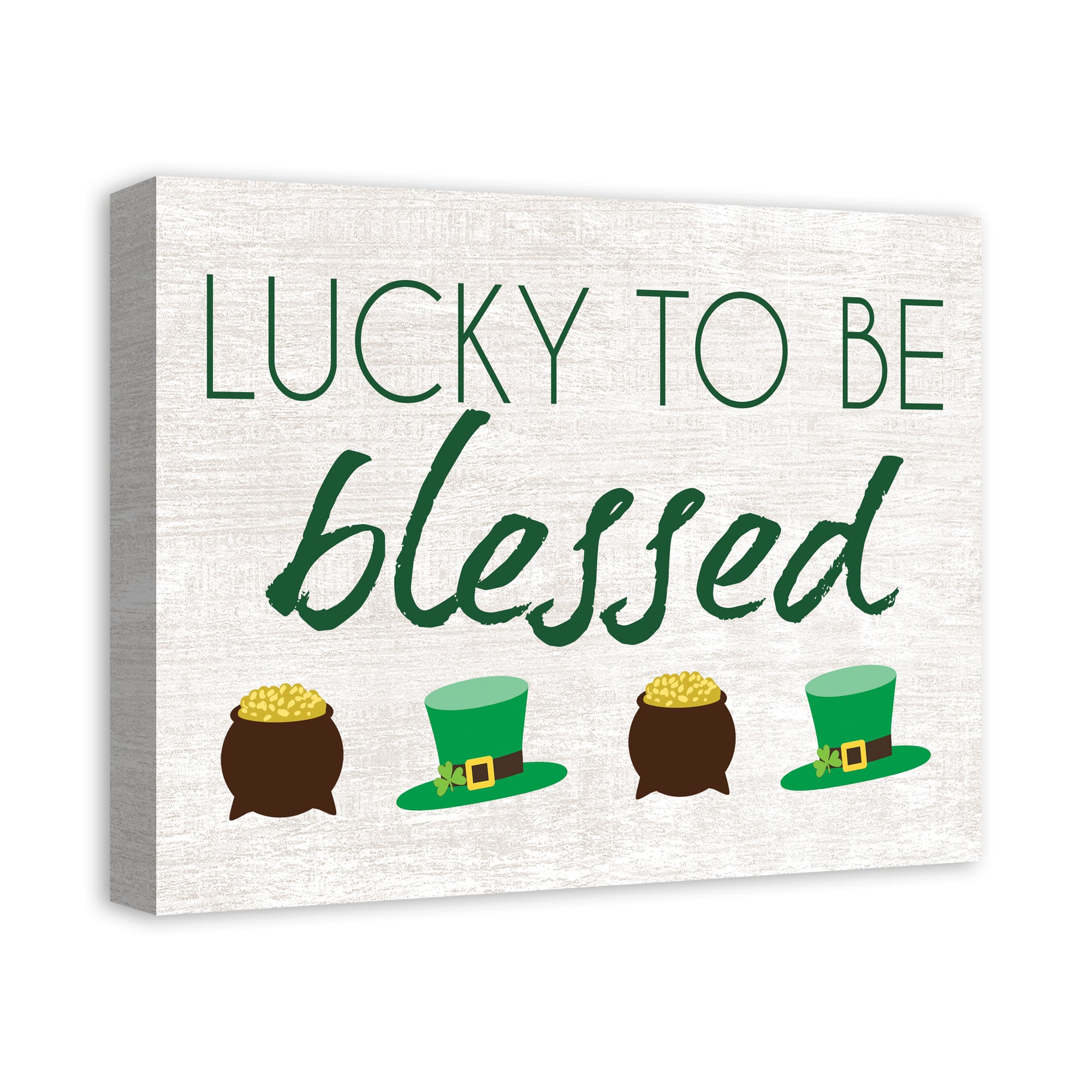 Lucky To Be Blessed 16&#x22; x 20&#x22; Canvas Wall Art