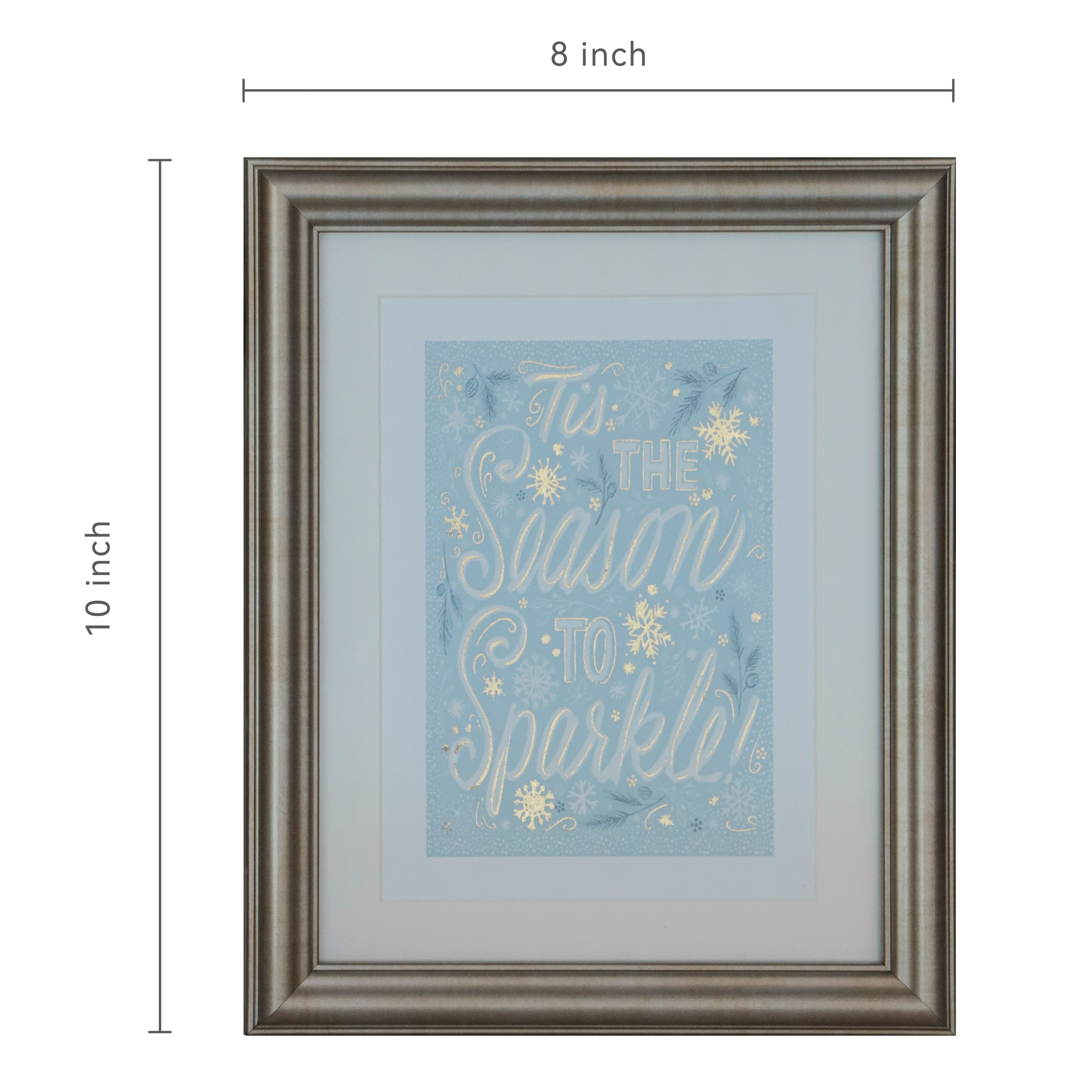 8&#x22; x 10&#x22; Season to Sparkle Framed Wall D&#xE9;cor by Ashland&#xAE;