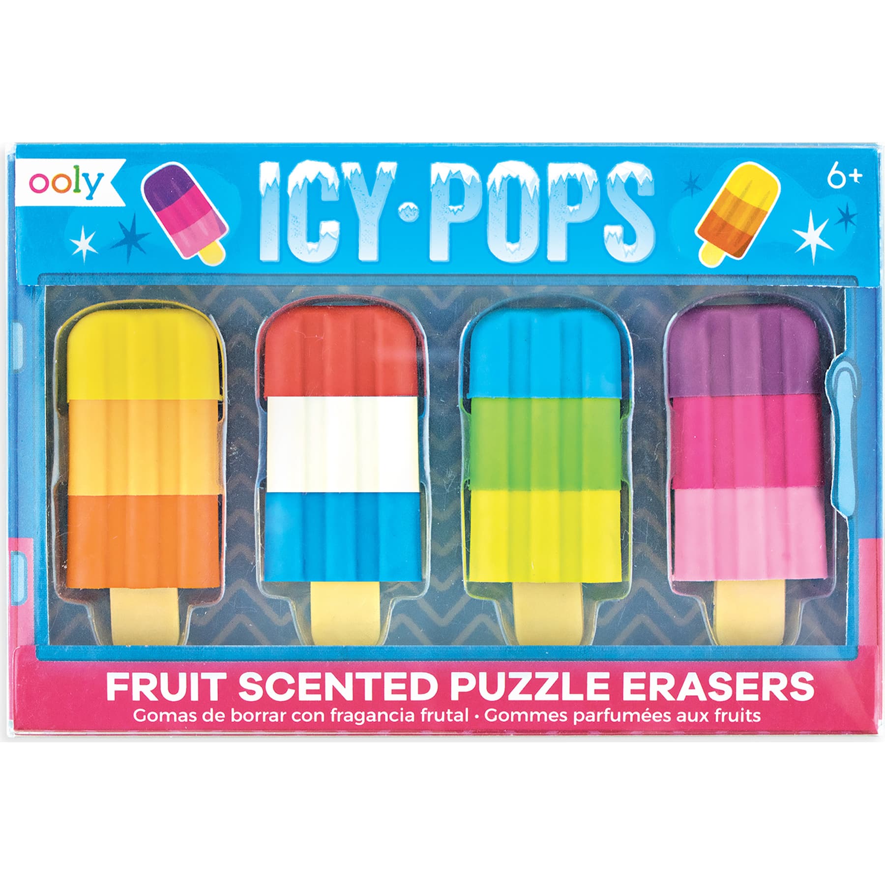 OOLY Icy Pops Scented Puzzle Eraser Set