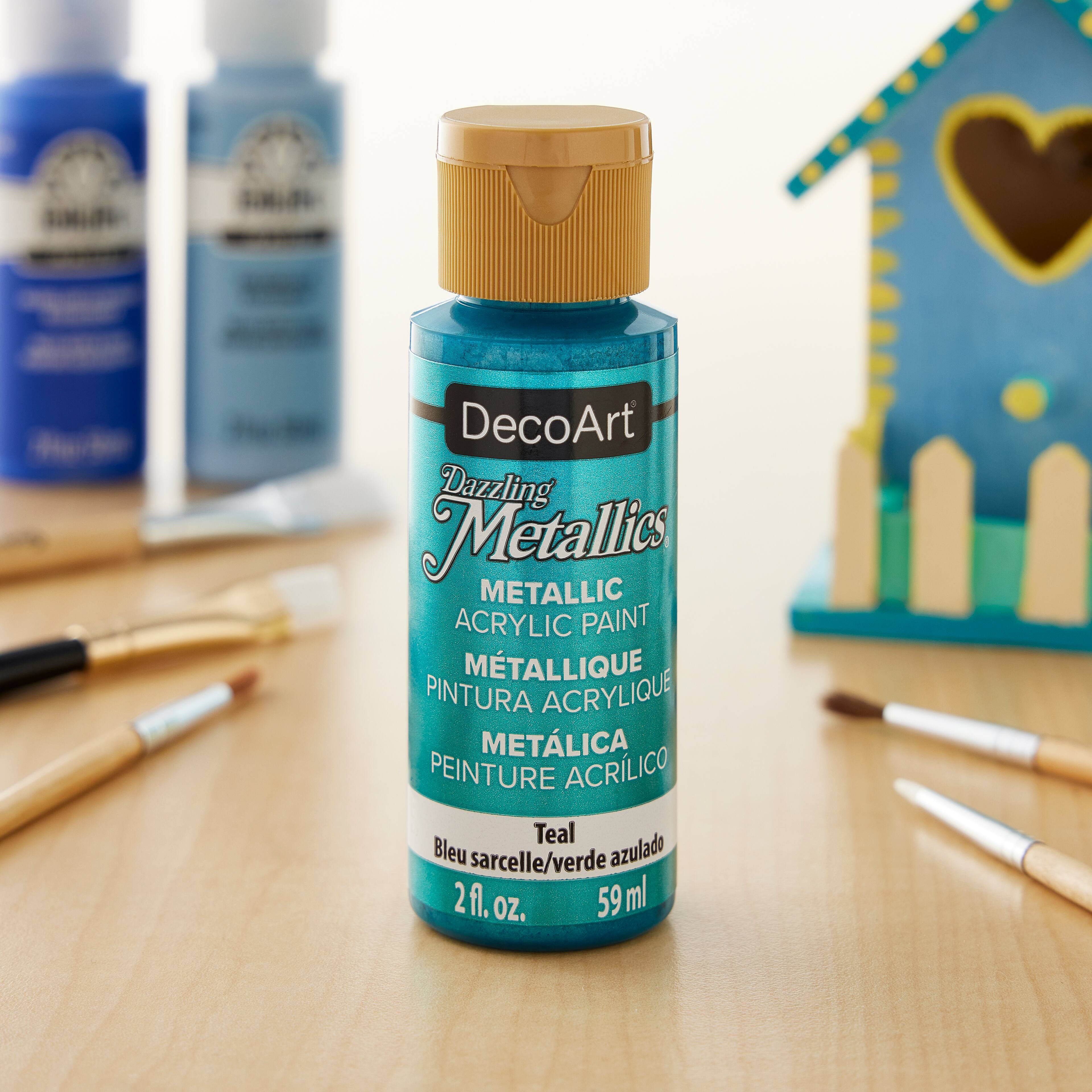 12 Pack: DecoArt® Dazzling Metallics® Acrylic Paint, 2oz.