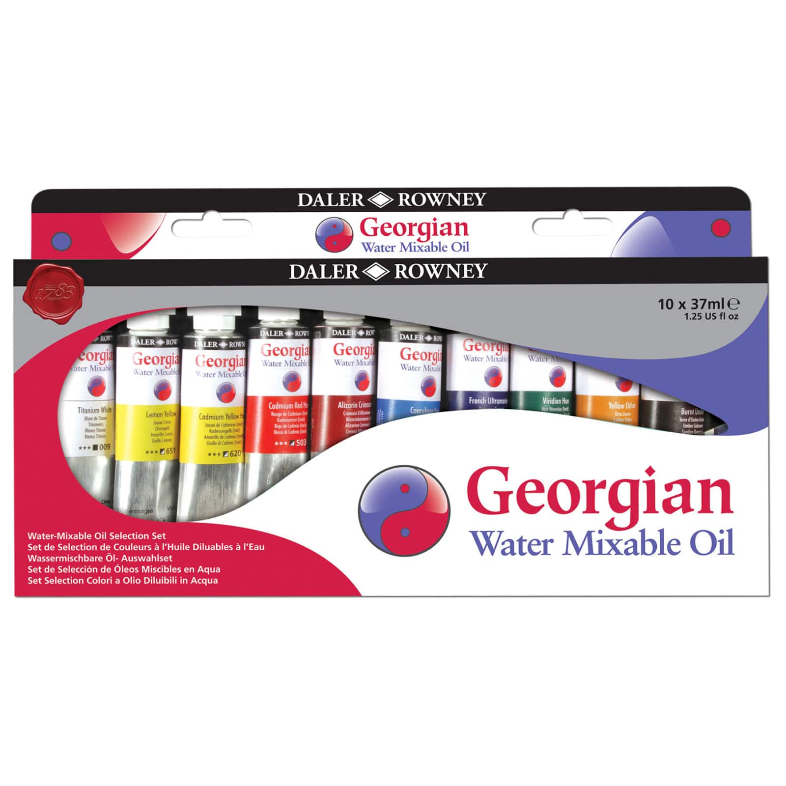 Daler-Rowney&#xAE; Georgian 10 Color Water Mixable Oil Set