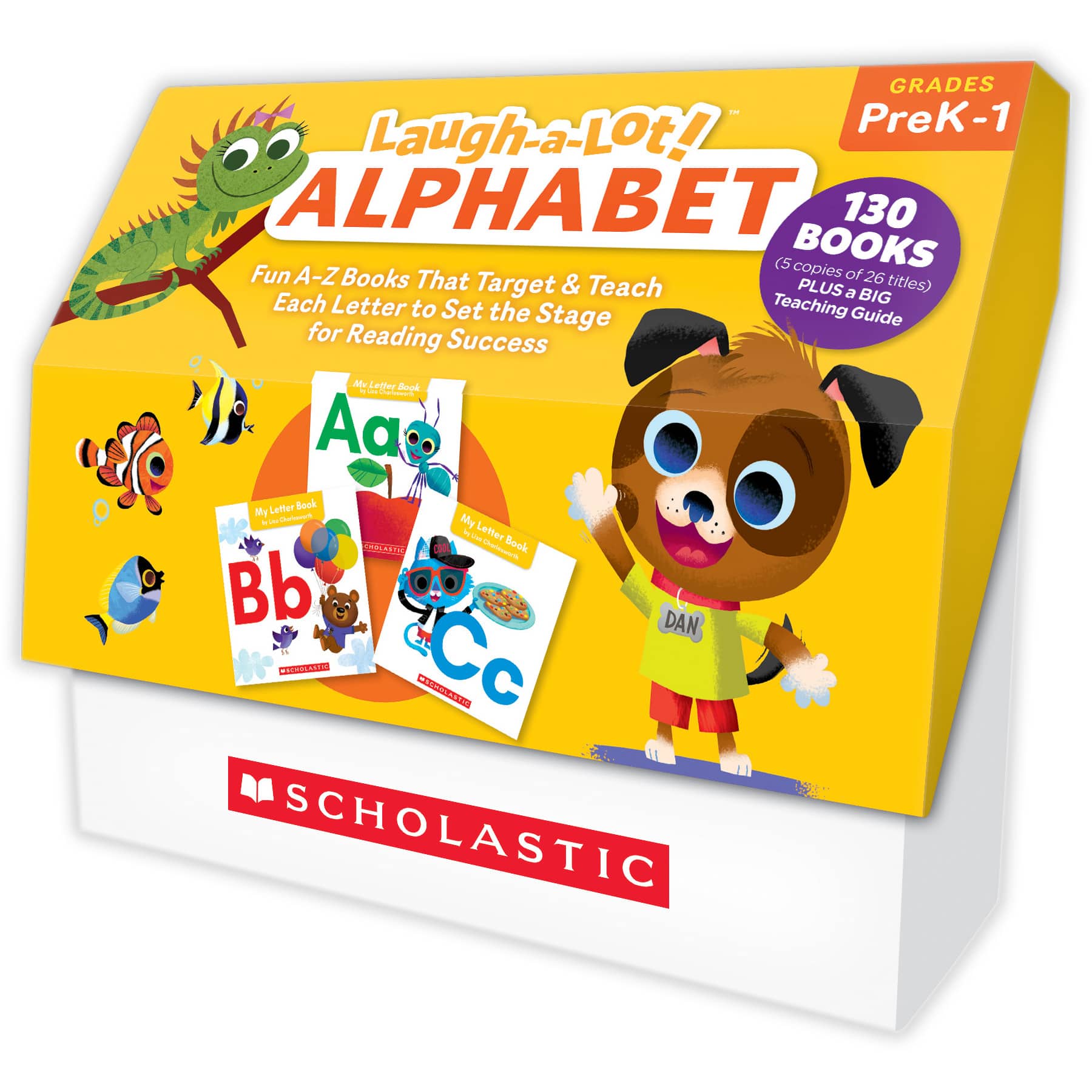 Scholastic Teaching Solutions Laugh A Lot Alphabet Book Set of 130