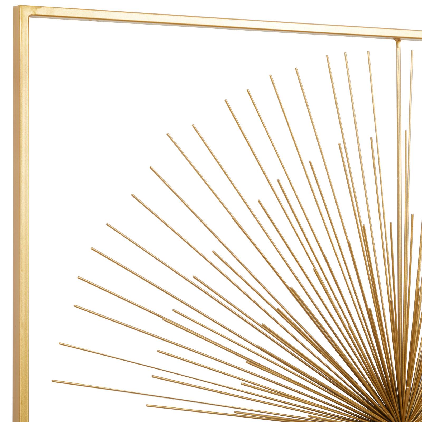 CosmoLiving by Cosmopolitan Gold Iron Modern Wall Décor