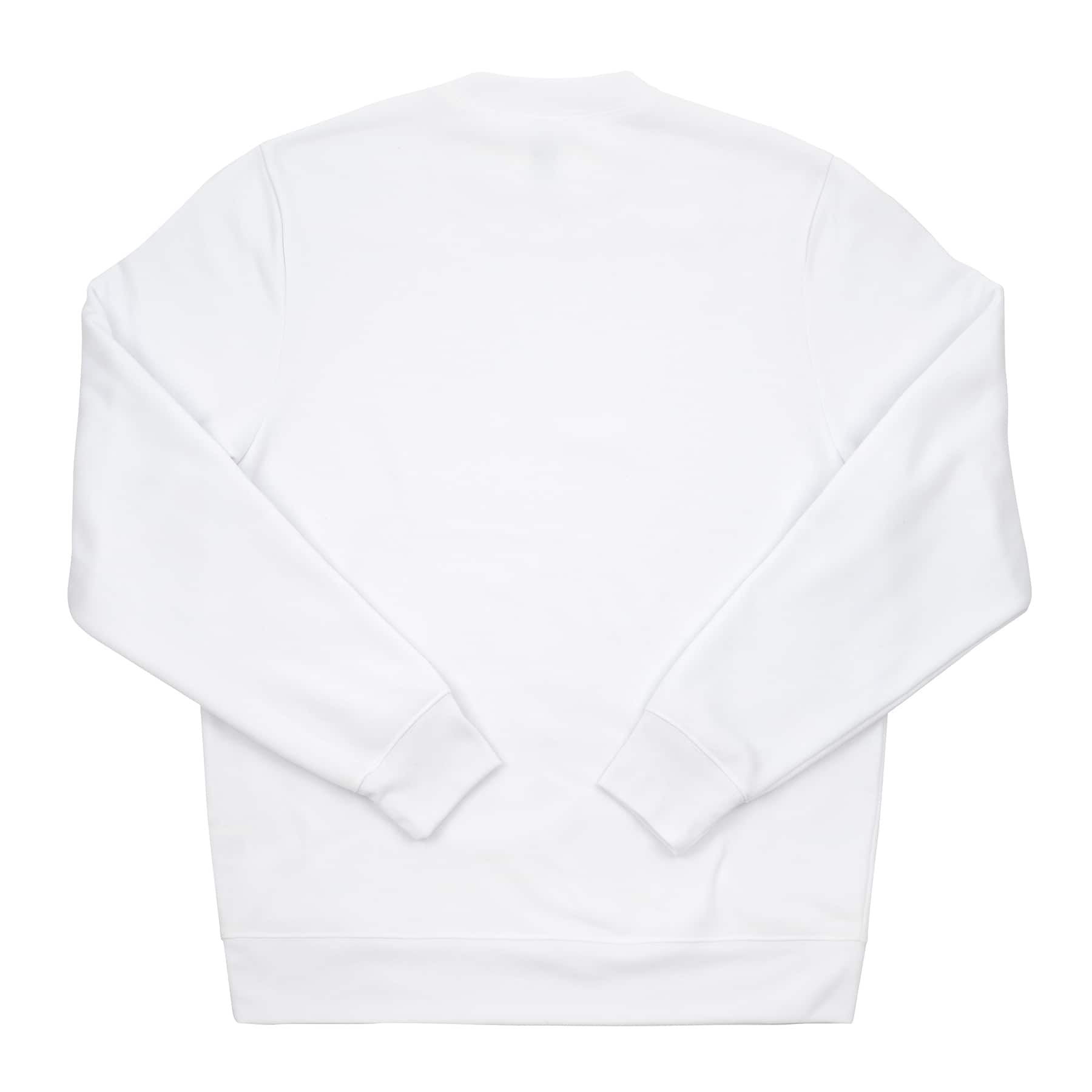 White Crew Neck Adult Unisex Sublimation Sweatshirt by Make Market&#xAE;